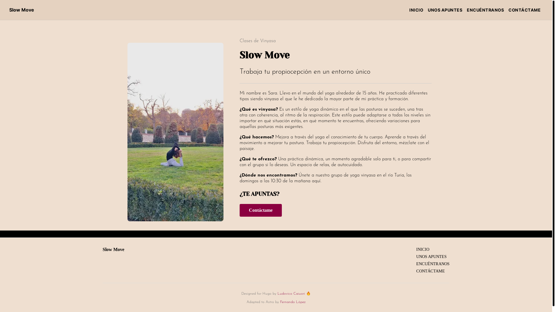 website screenshot of https://slowmove.es/