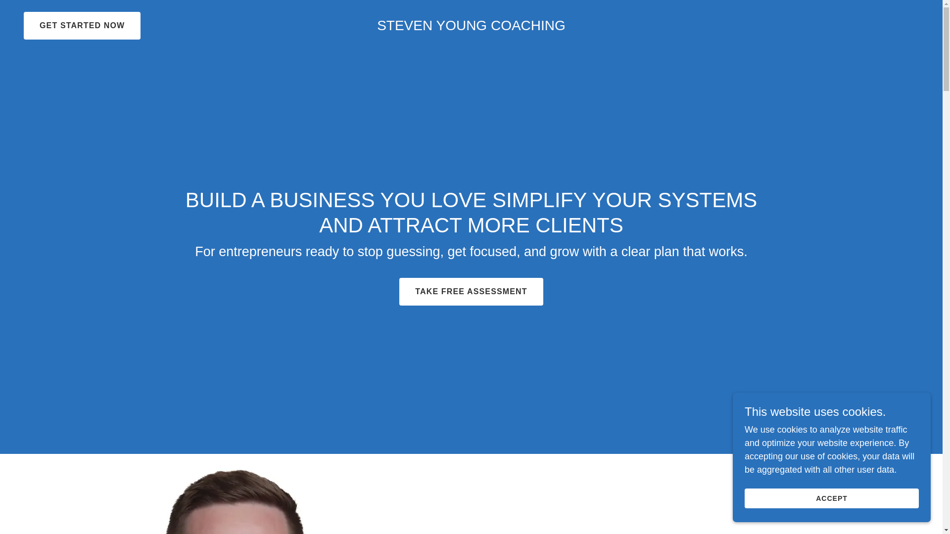 website screenshot of https://coachwithsteven.com/