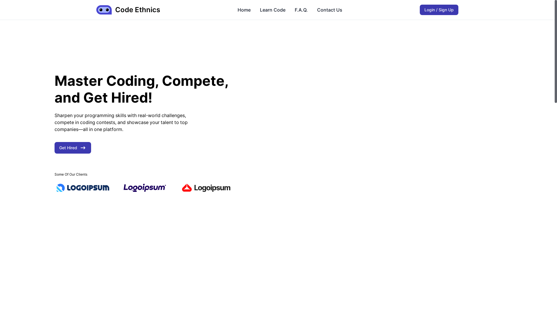 website screenshot of https://code-ethnics.com/