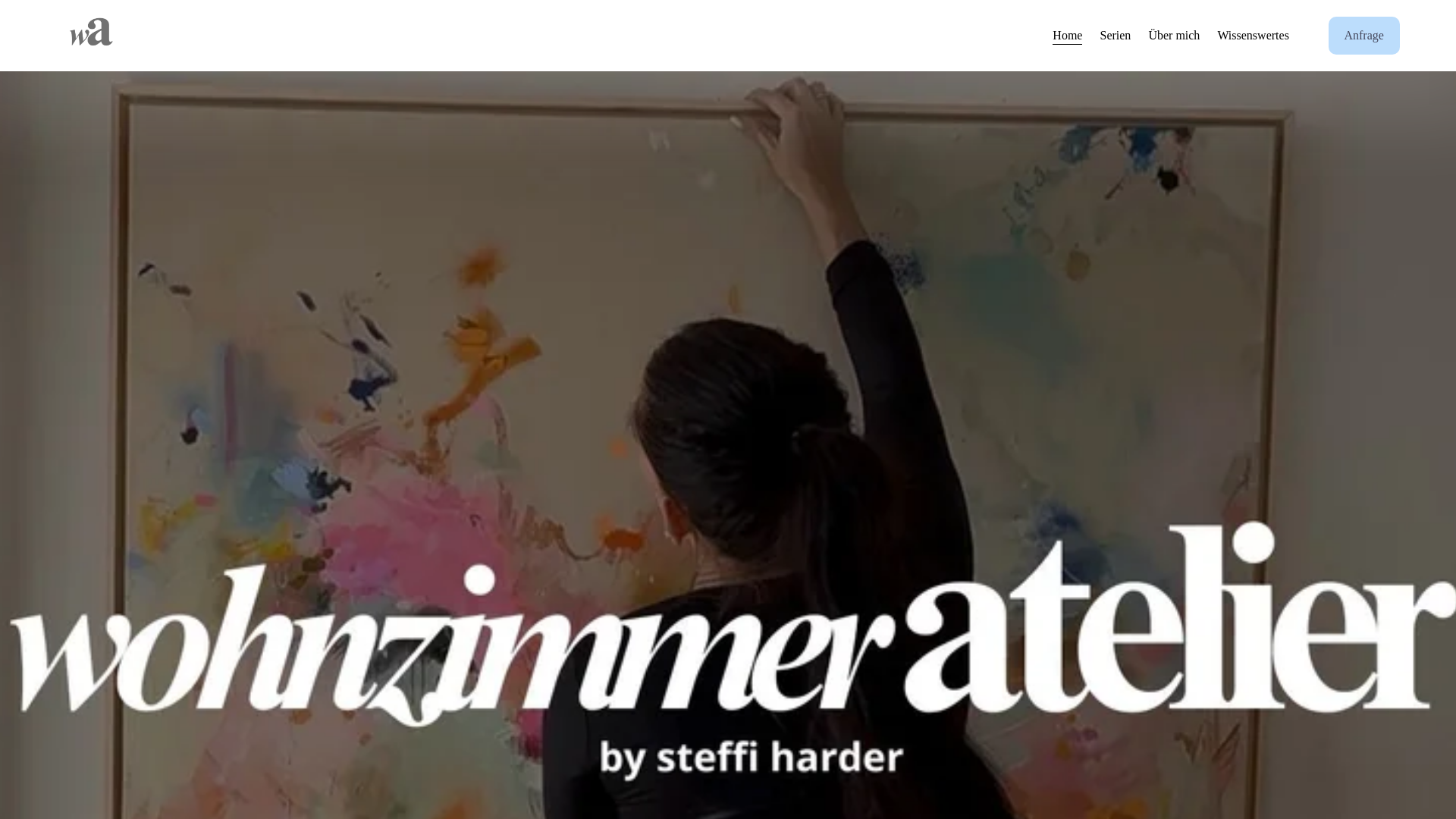 website screenshot of https://wohnzimmer-atelier.com