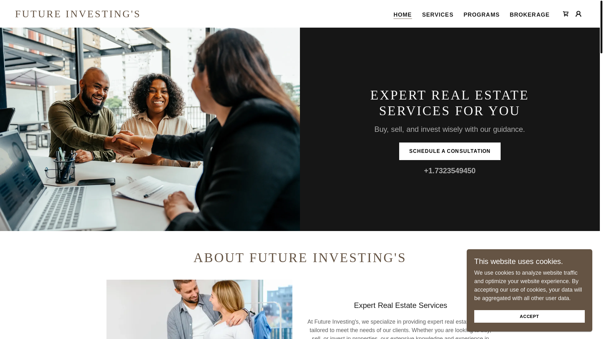 website screenshot of https://future-investings.com/