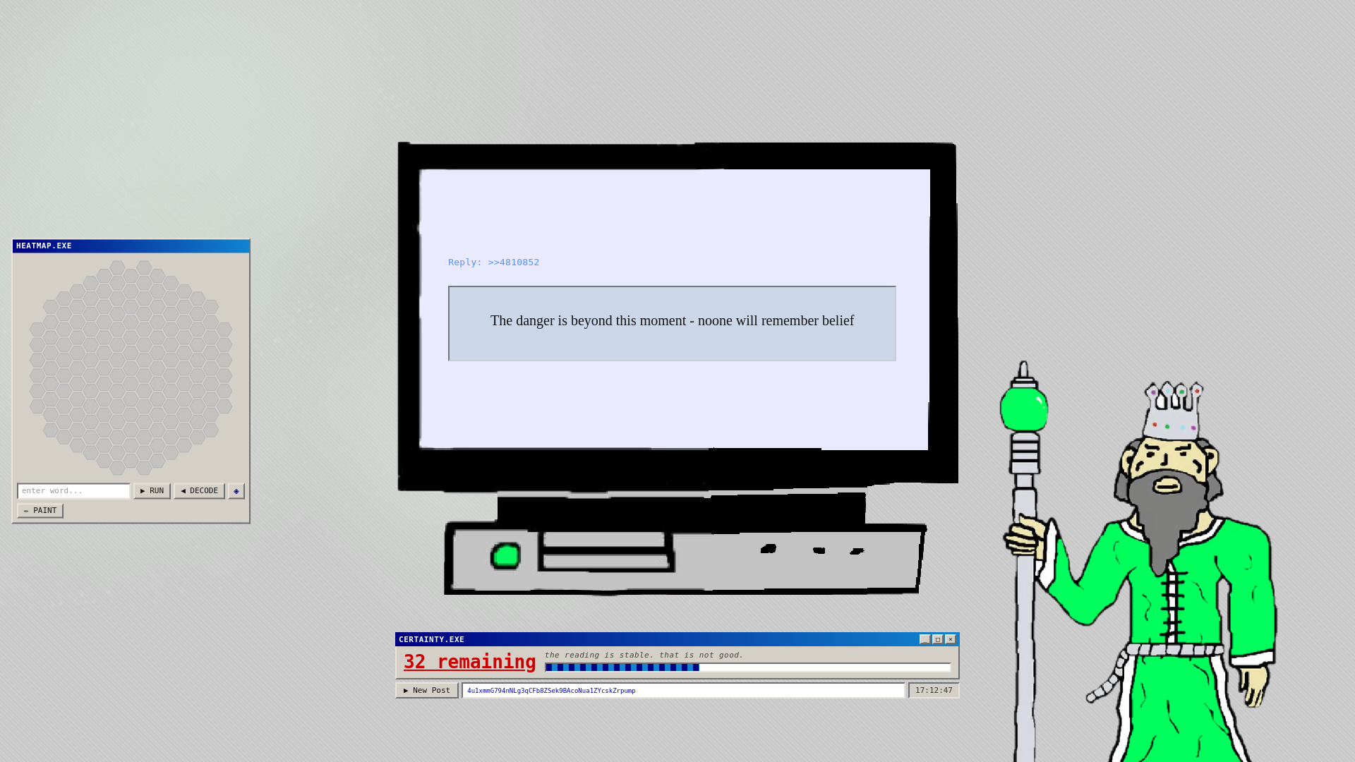 website screenshot of https://vaguepostking.com/
