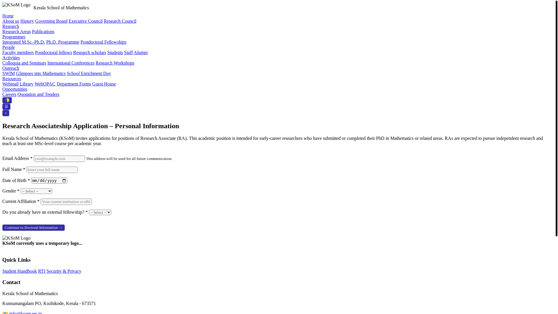 website screenshot of https://research-associate-ksom.pages.dev/
