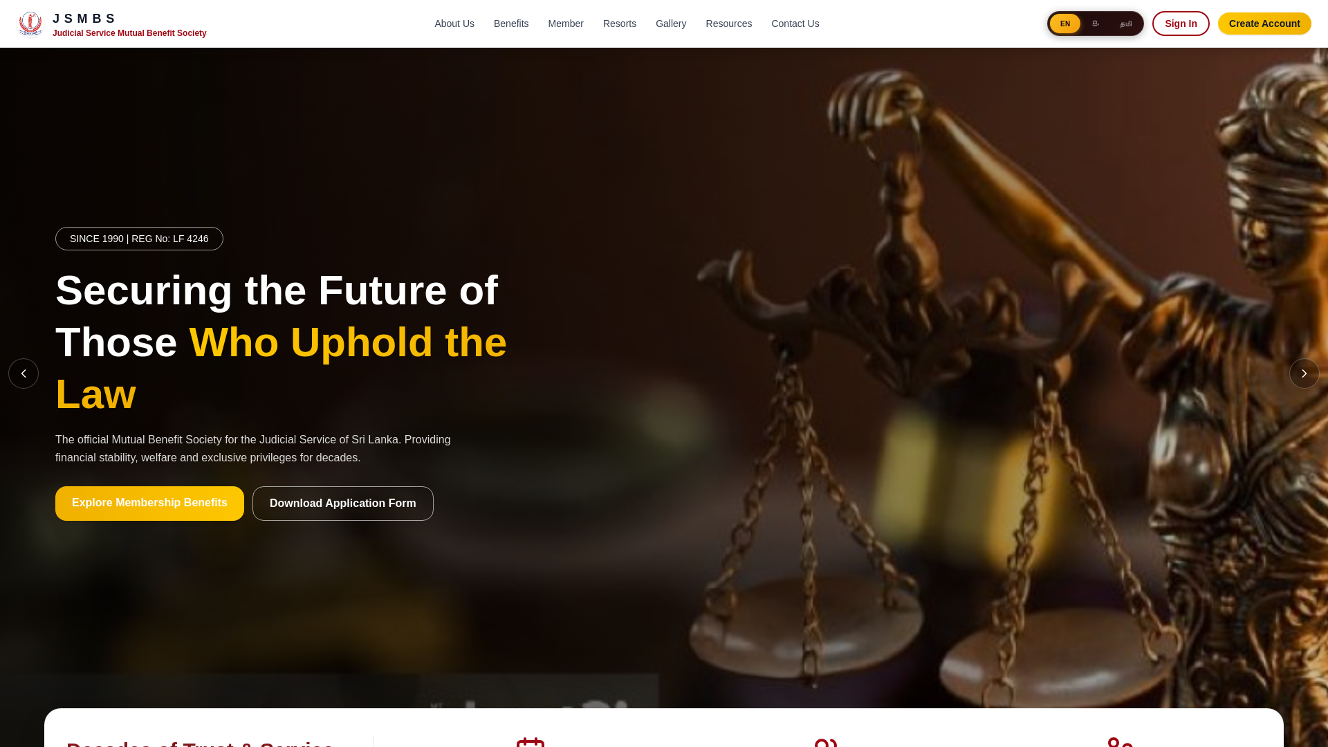 website screenshot of https://courtwelfare.lk/