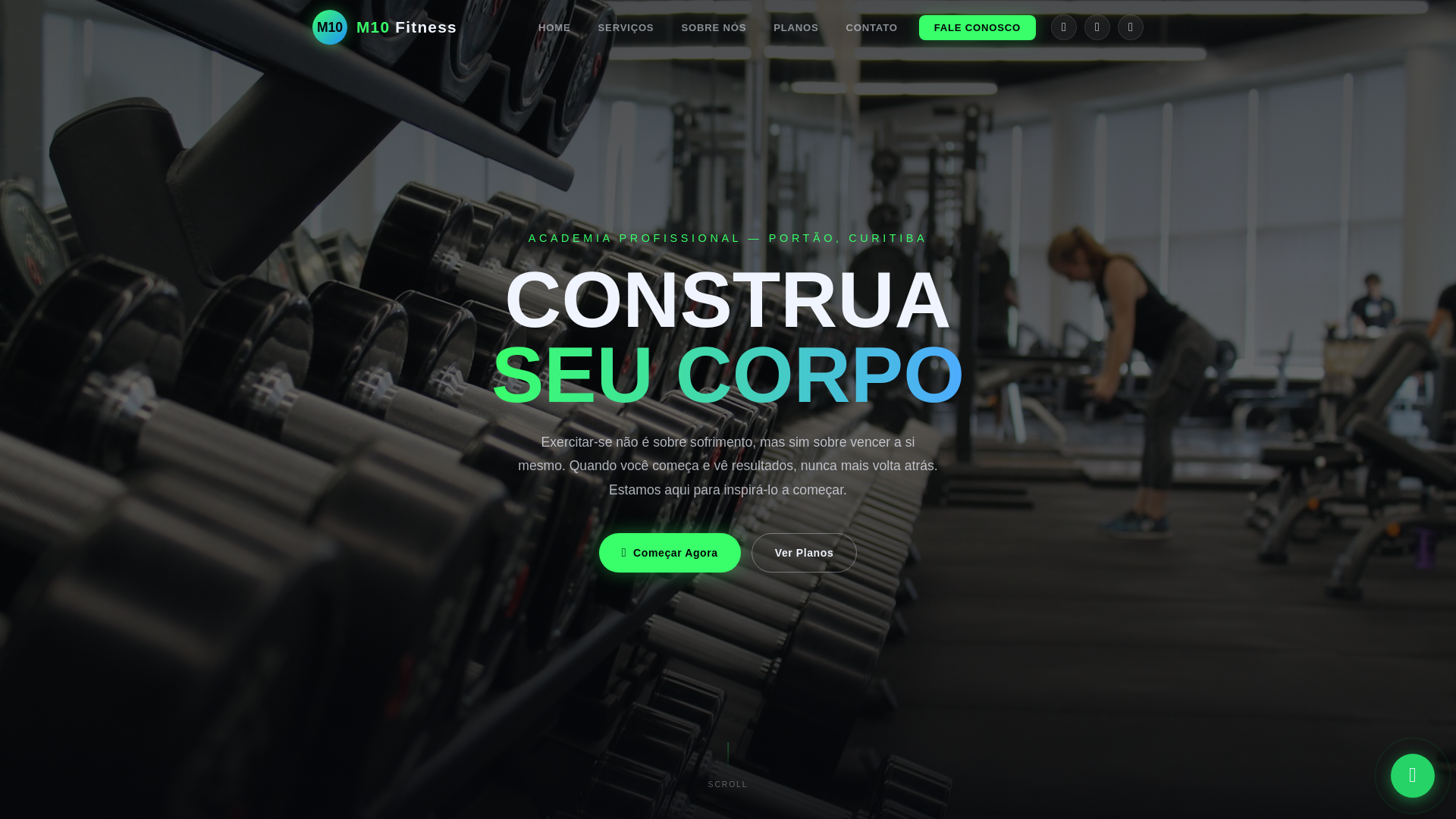 website screenshot of https://m10fitness.pages.dev/