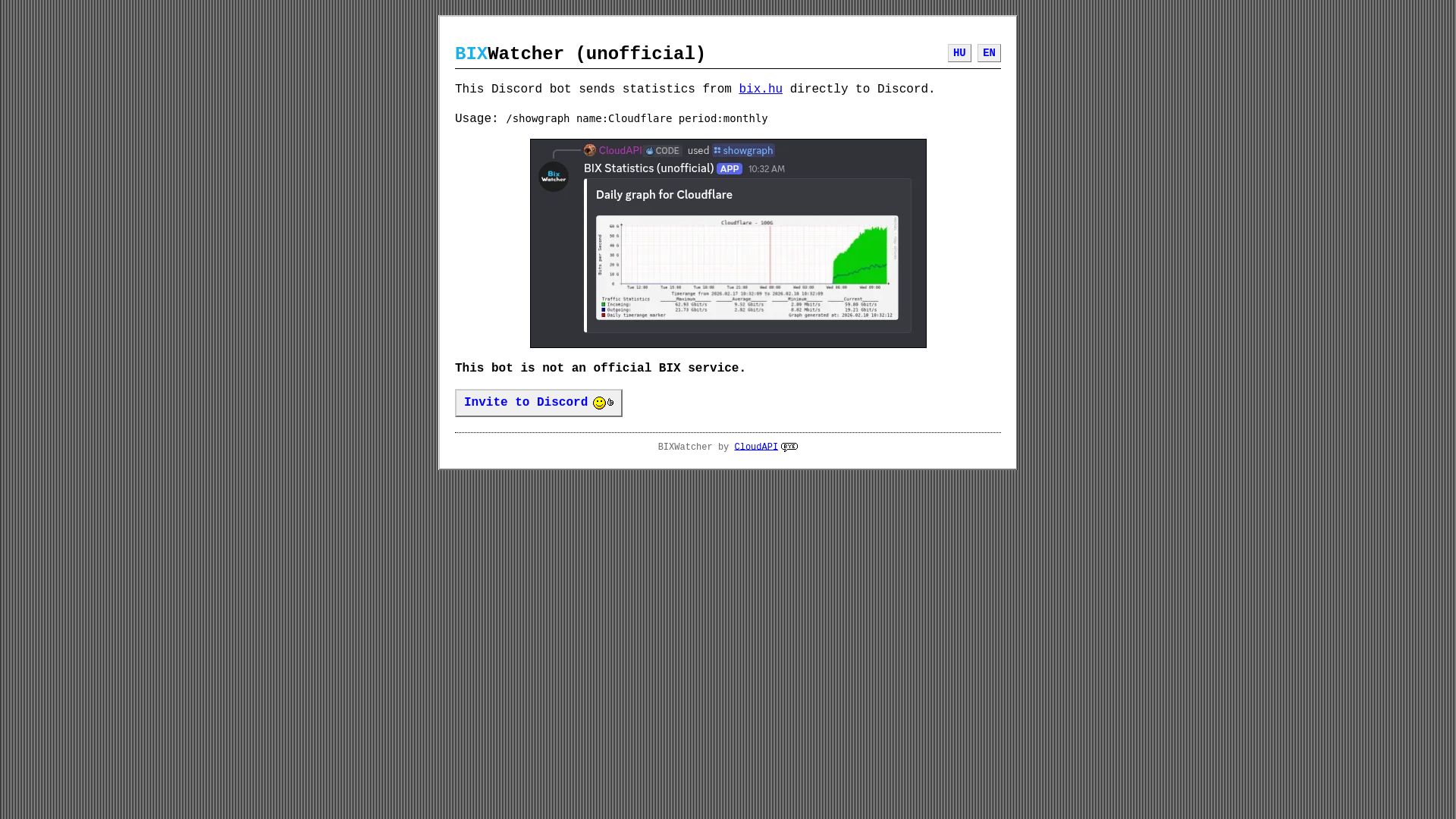 website screenshot of https://bixwatcher.net/