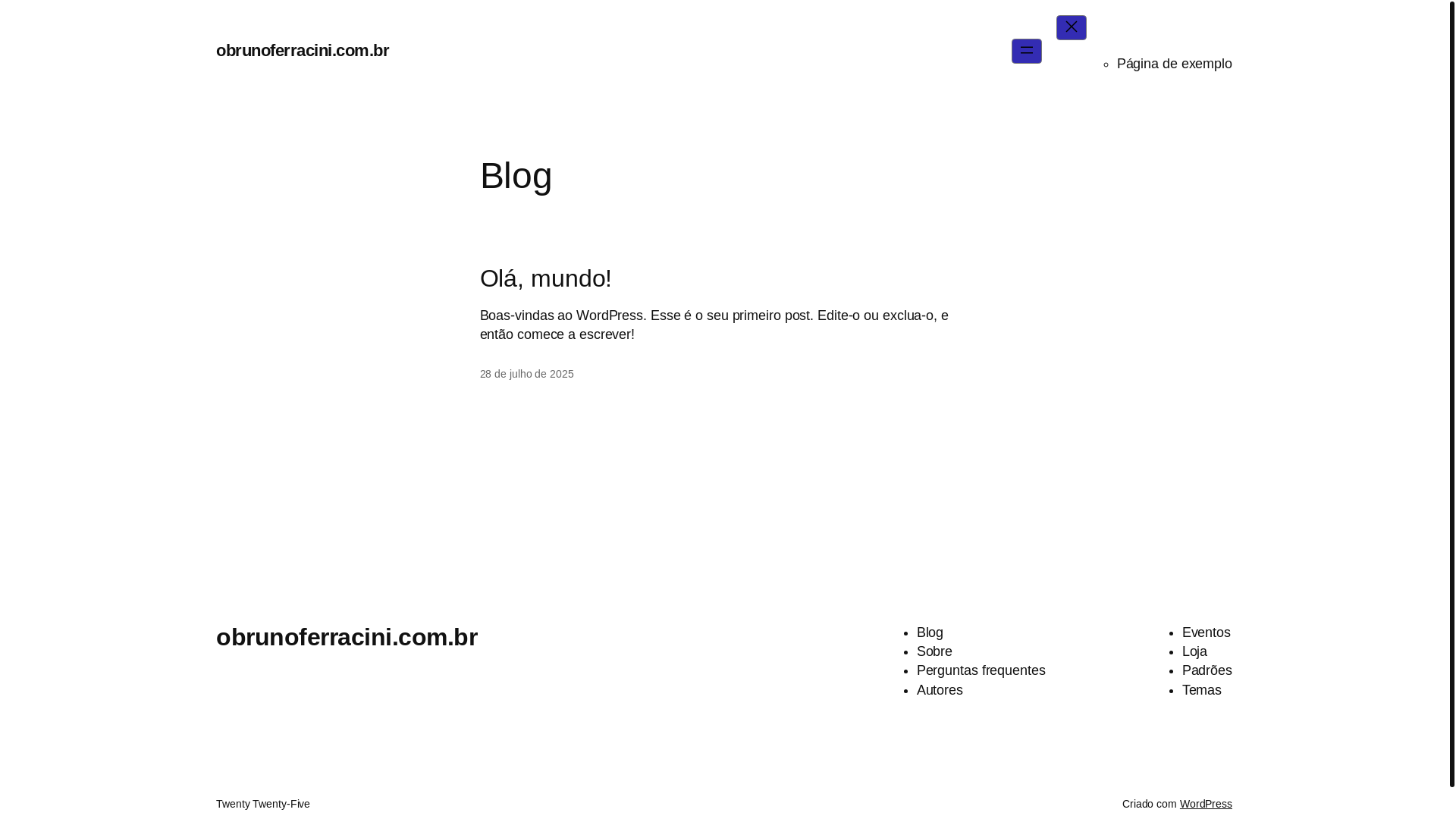 website screenshot of https://obrunoferracini.com.br/