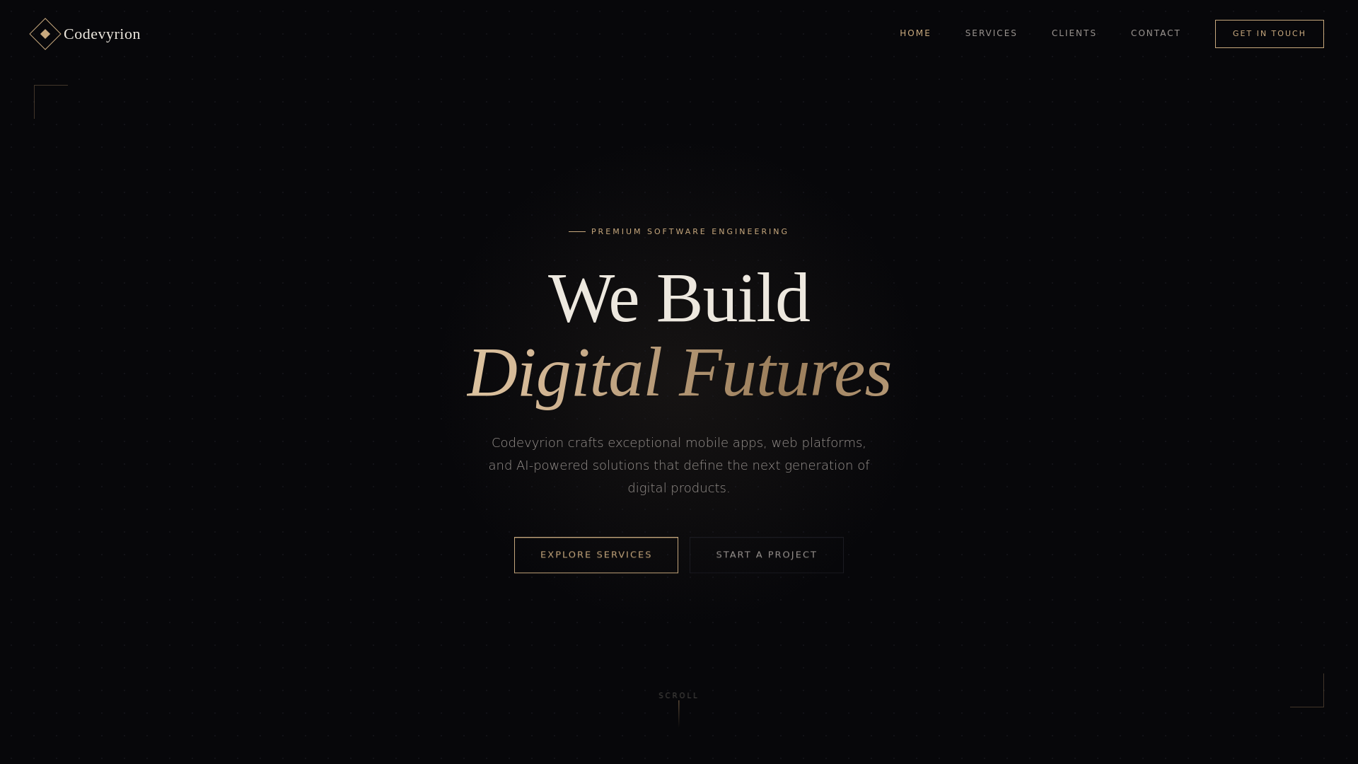 website screenshot of https://codevyrion.pages.dev/