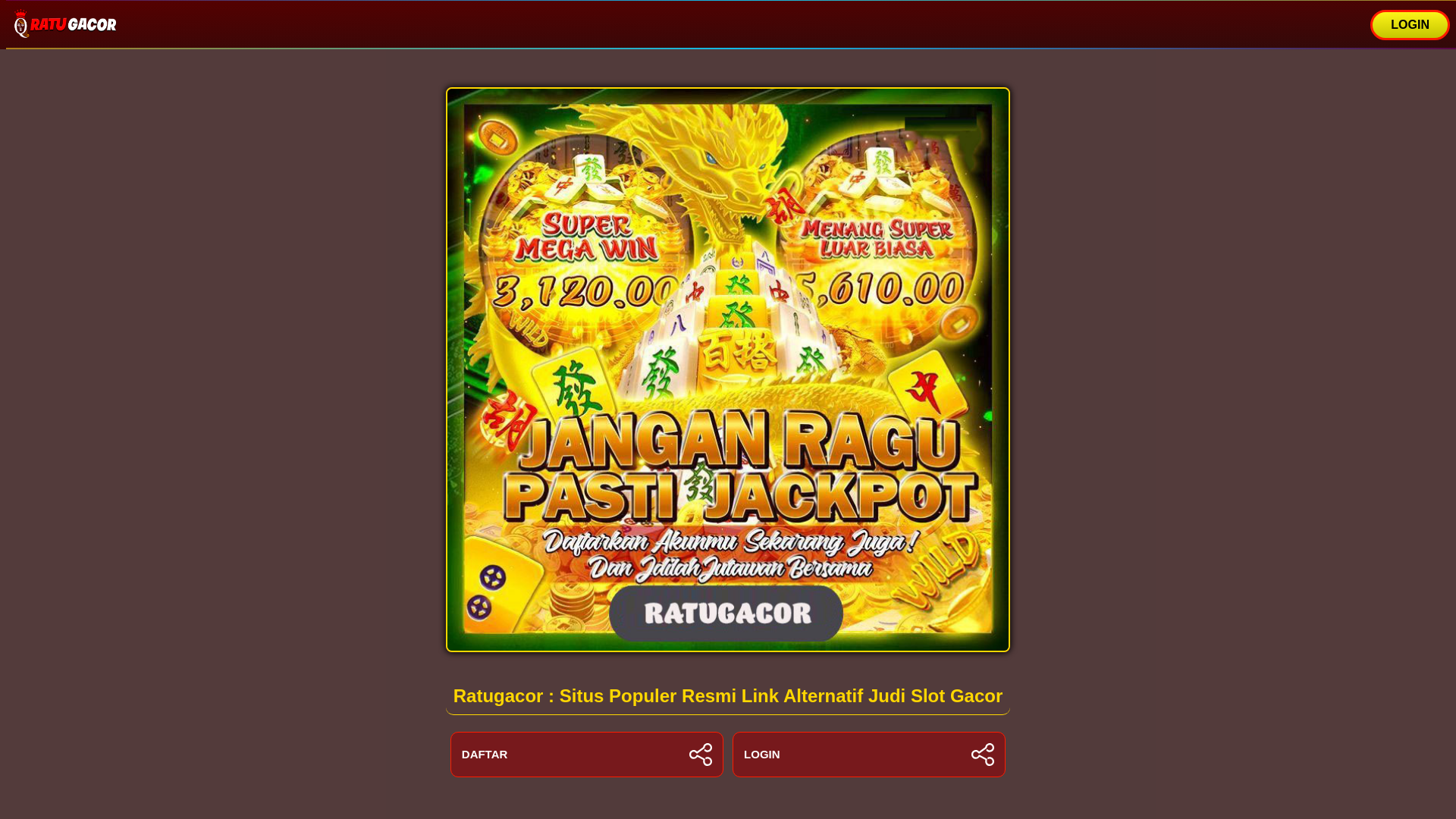 website screenshot of https://ratugacor-charukiewi.pages.dev/