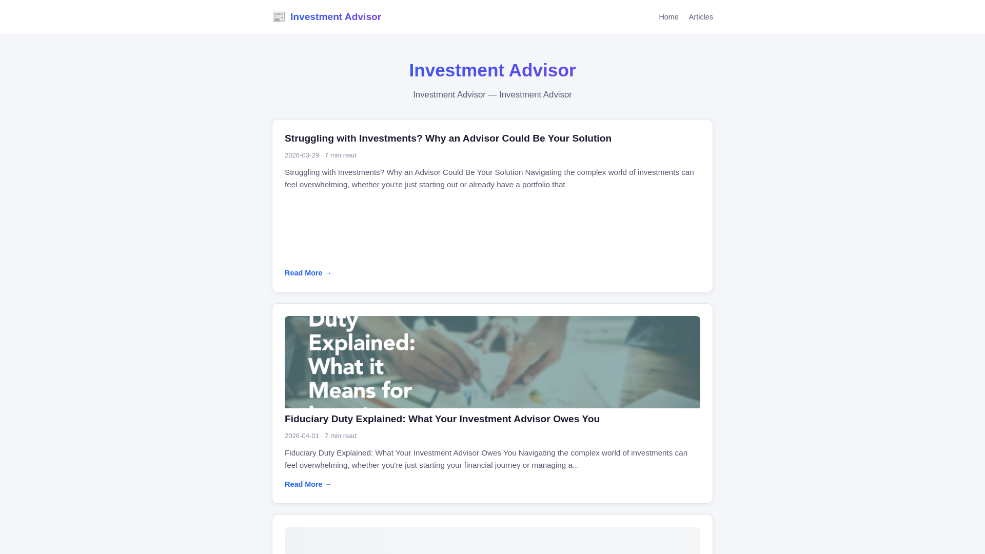 website screenshot of https://investment-advisor.pages.dev/