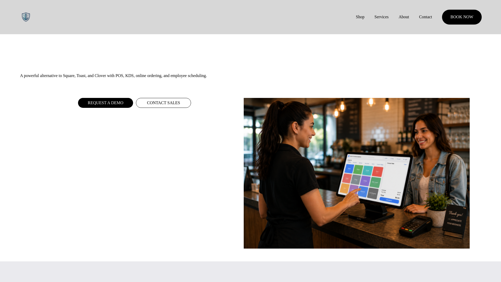 website screenshot of https://anchorcommercesystems.com/