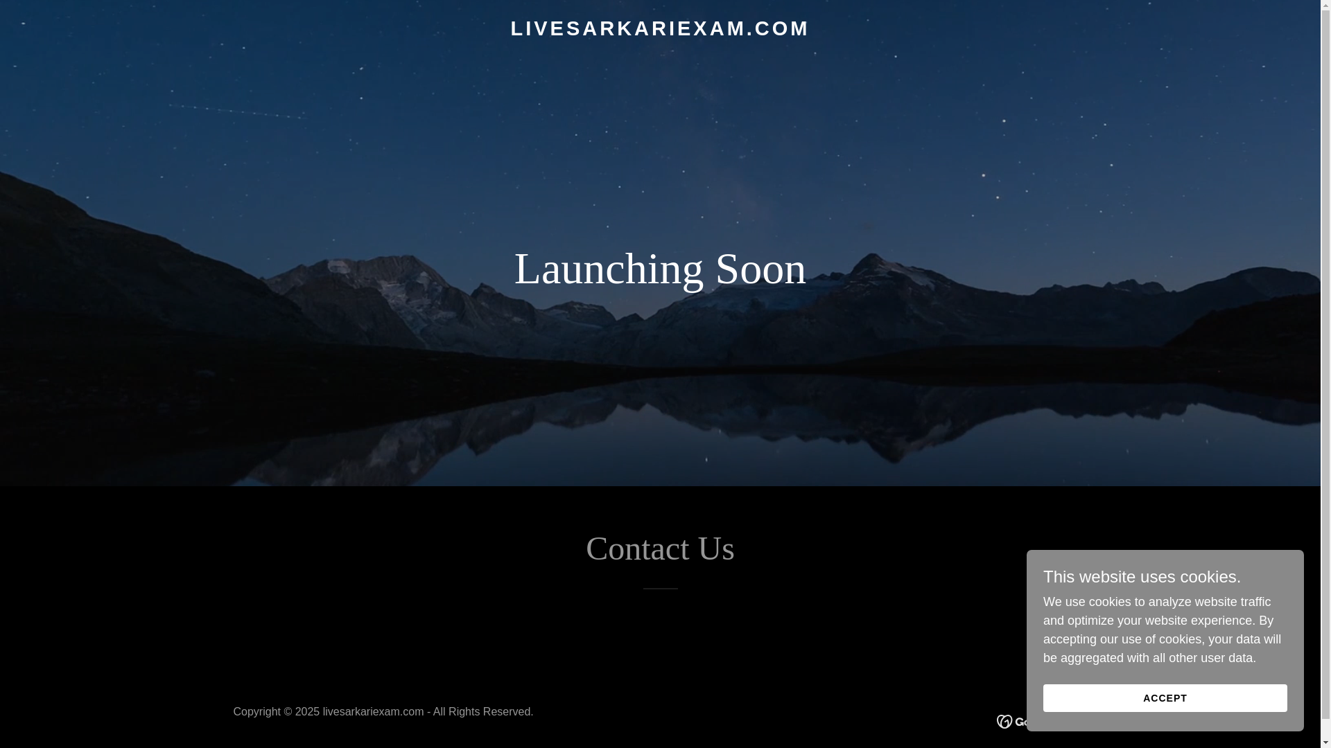 website screenshot of https://livesarkariexam.com/