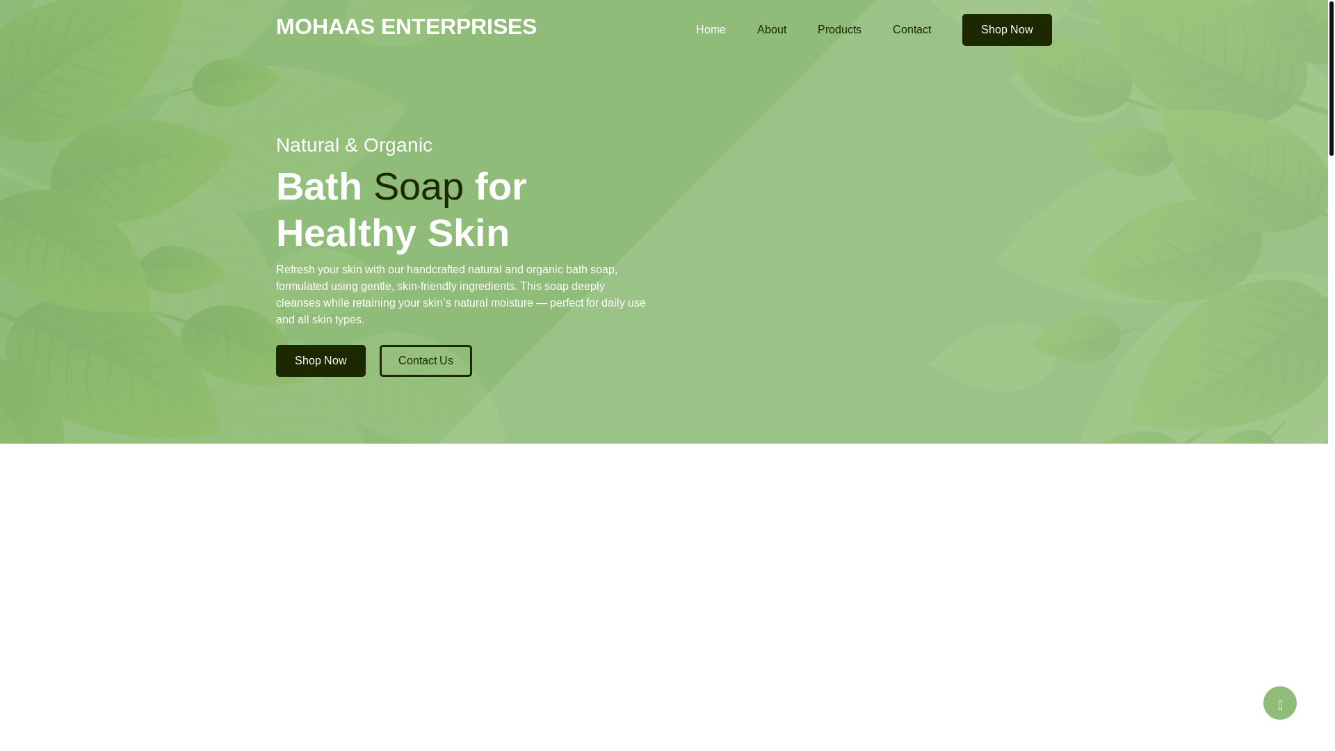website screenshot of https://mohaasenterprises.shop/