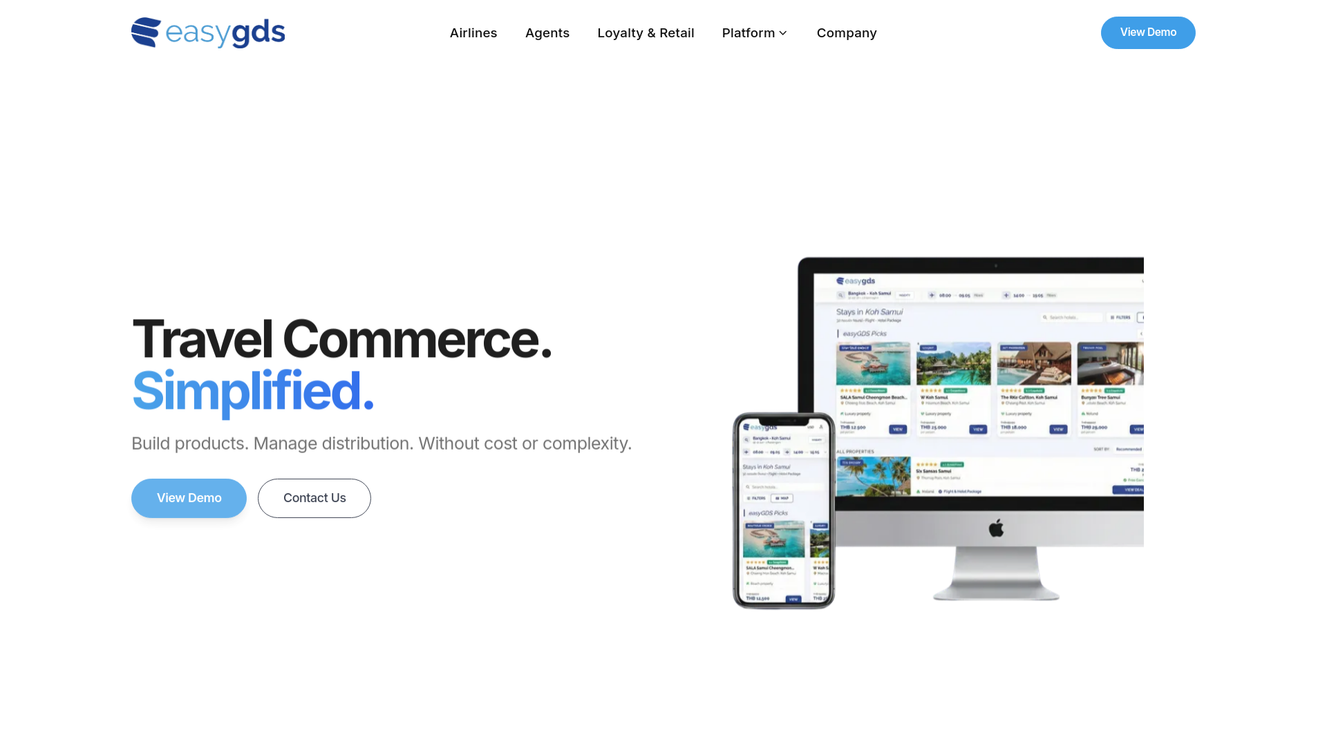 website screenshot of https://easygds-com-astrowind.pages.dev/