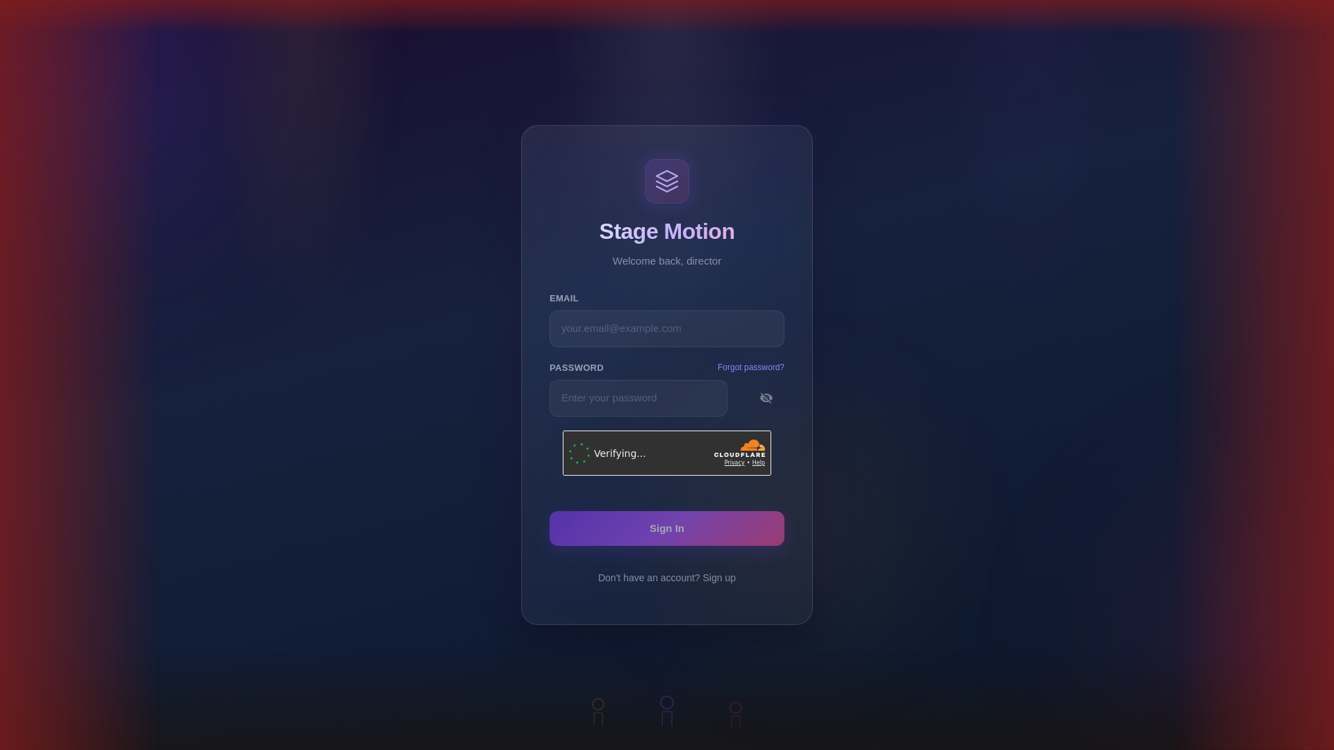 website screenshot of https://februarystagemotion.com