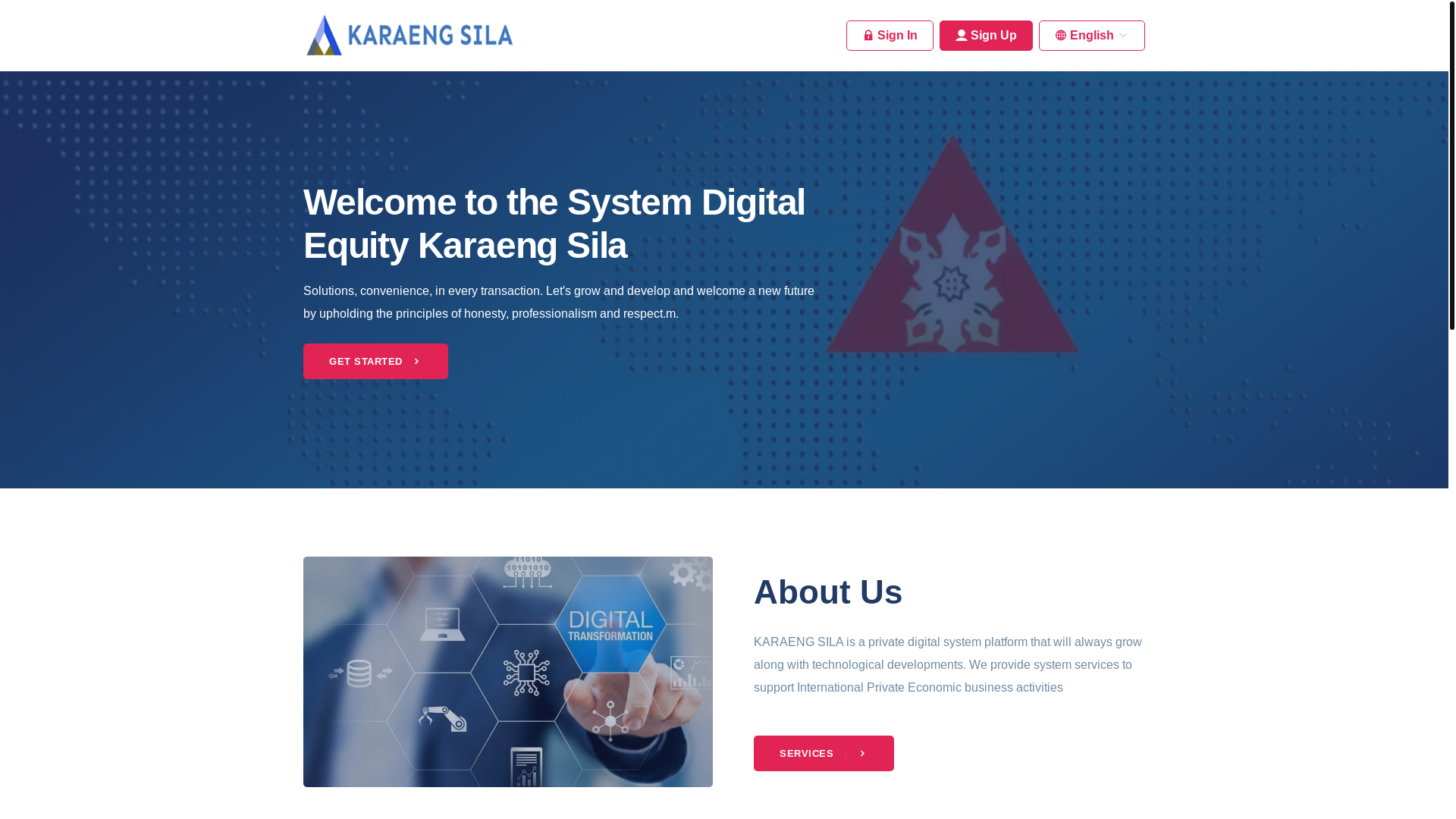website screenshot of https://karaengsila.com/