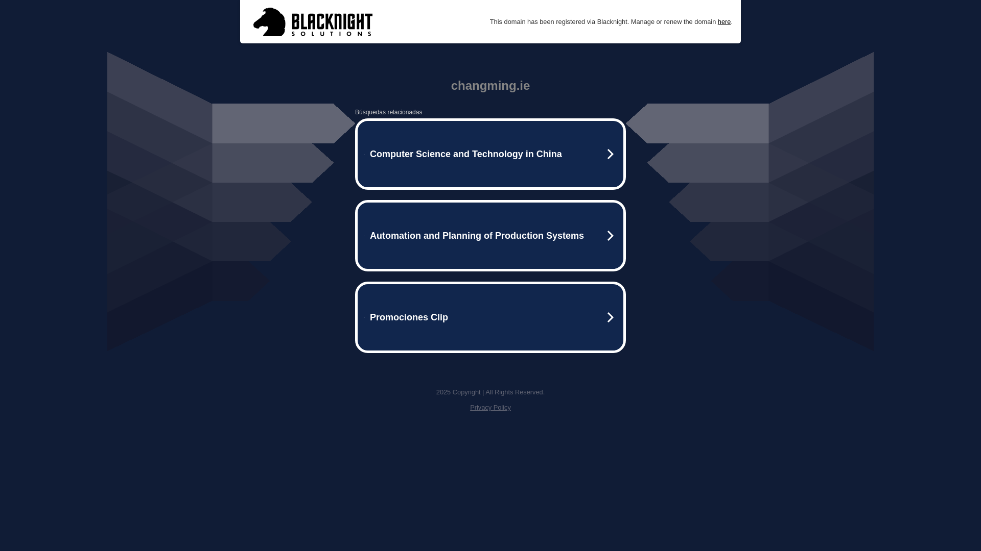 website screenshot of https://changming.ie/