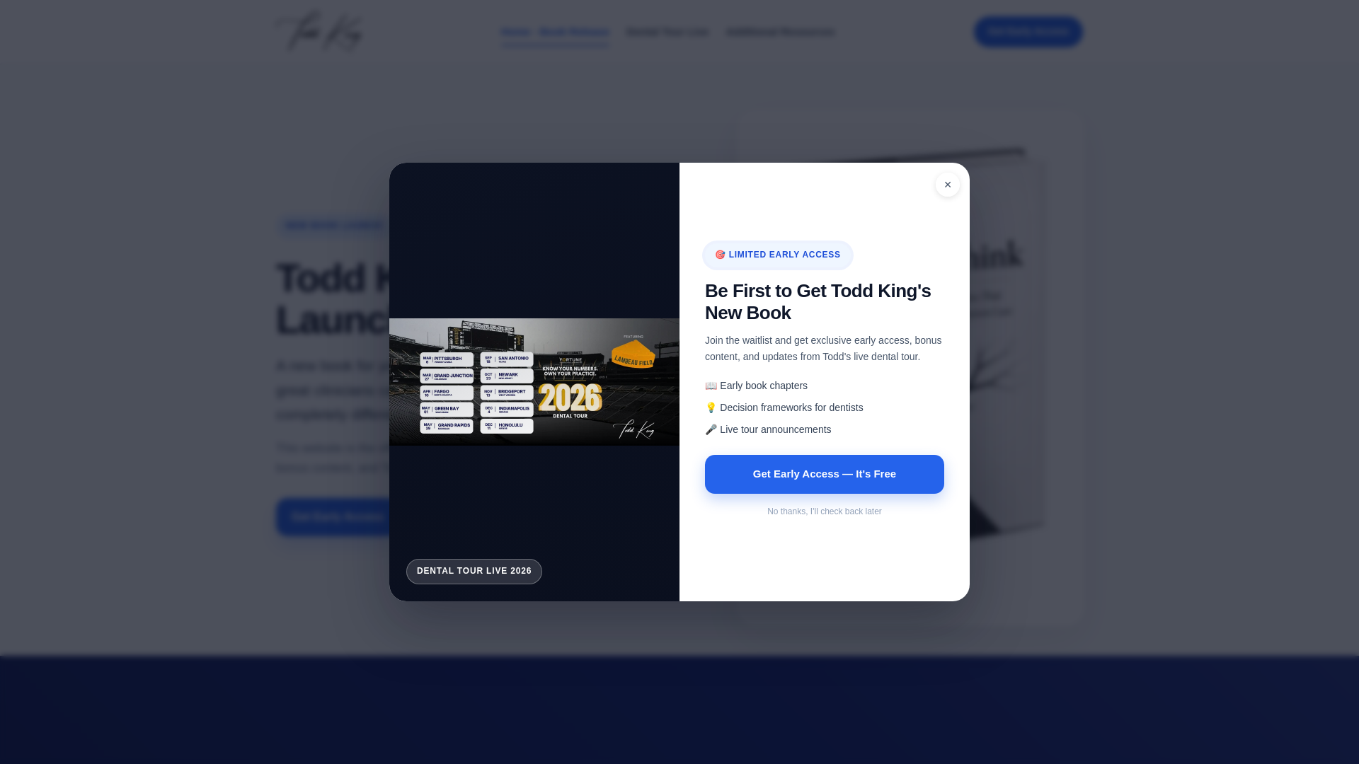 website screenshot of https://howdentiststhink.com