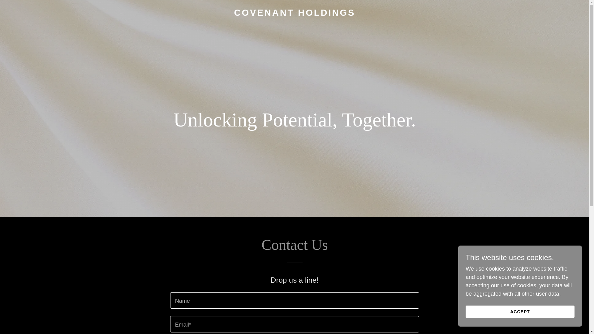website screenshot of https://covenantholdings.net/