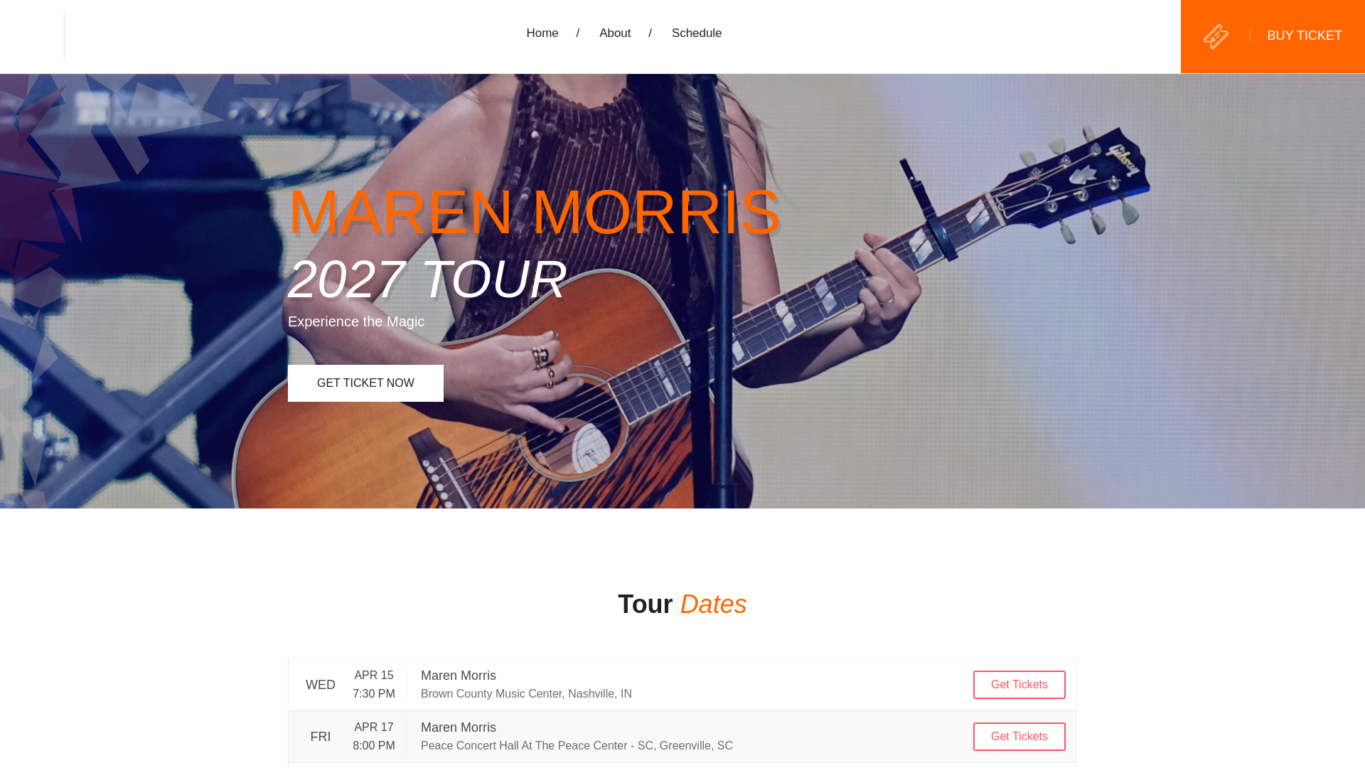 website screenshot of https://marenmorristour2027.us/