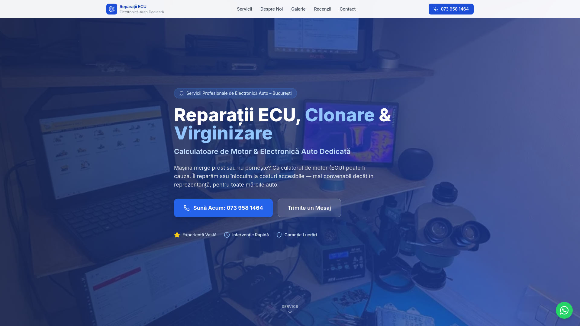 website screenshot of https://electronica-auto.ro/