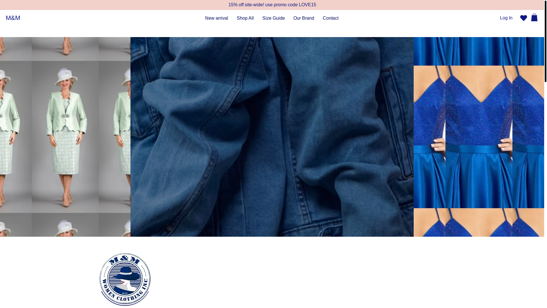 website screenshot of https://mmwomenclothing.com/