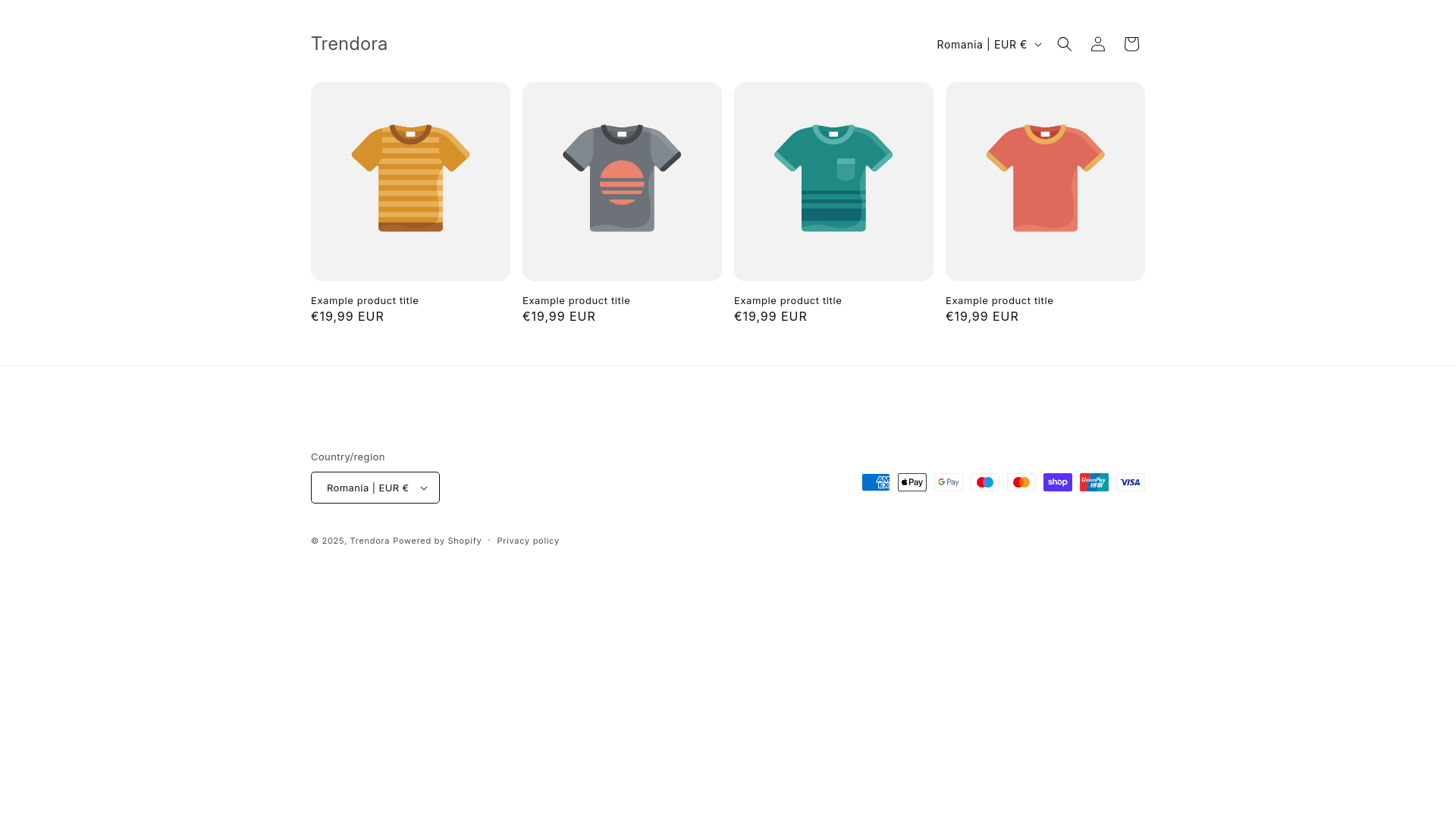 website screenshot of https://trendoracompany.com/