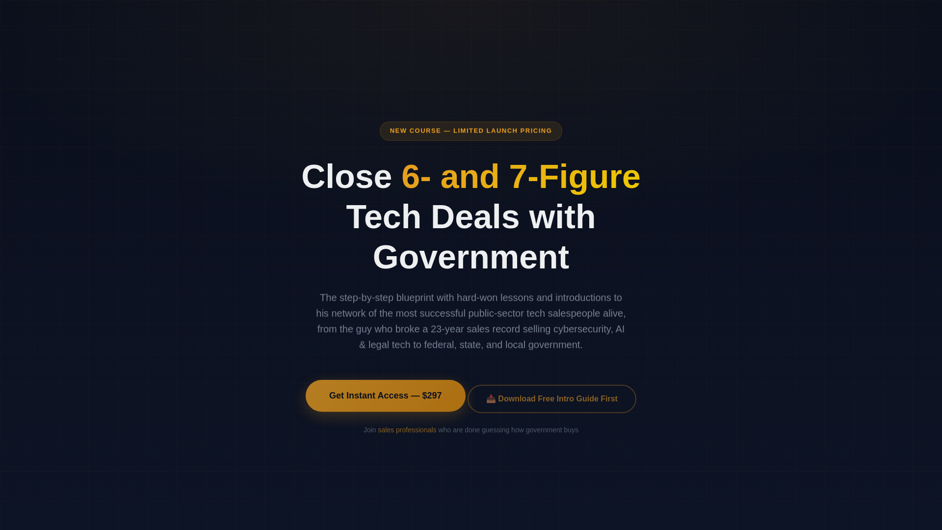 website screenshot of https://govsales-blueprint.pages.dev/