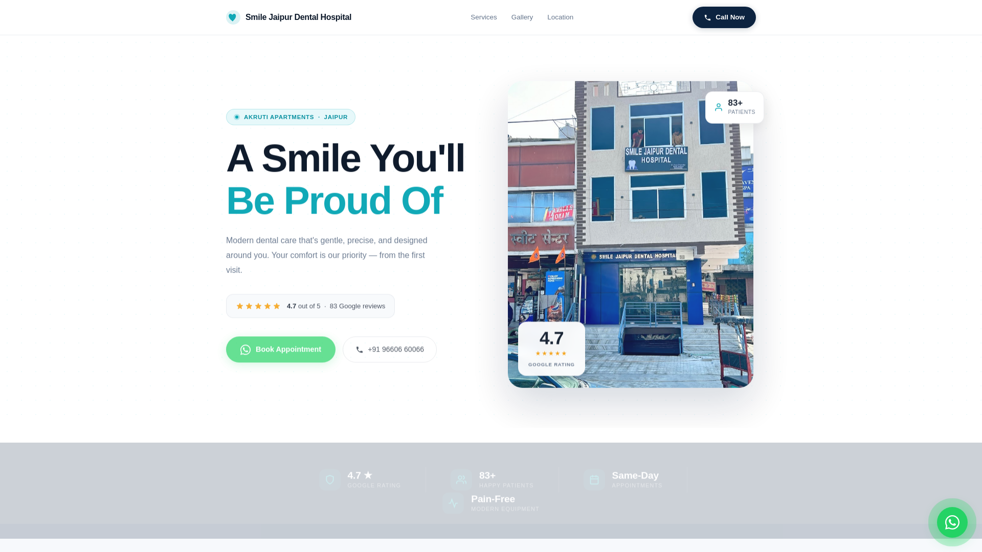 website screenshot of https://smile-jaipur-dental-hospital-jaipur.pages.dev/
