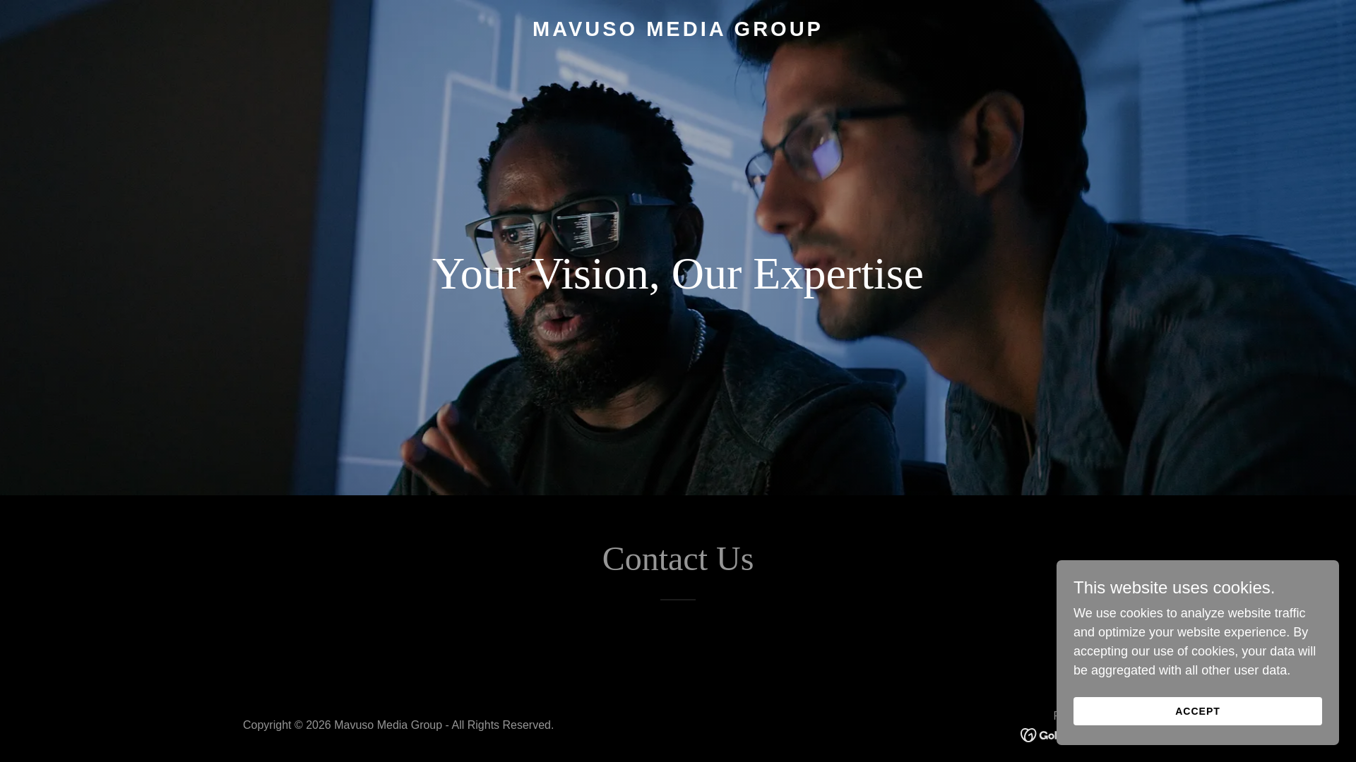 website screenshot of https://mavusomediagroup.co.za/