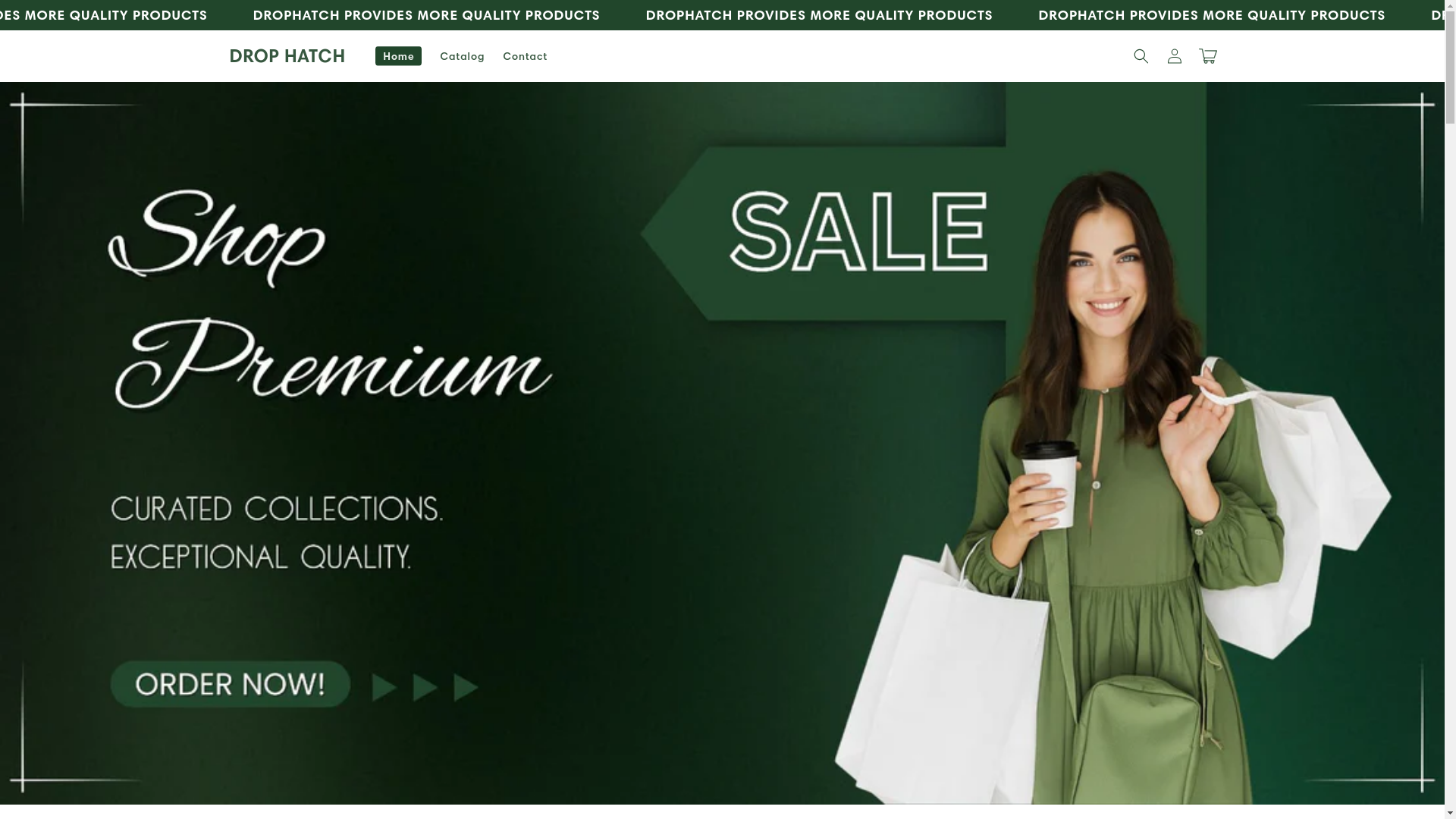 website screenshot of https://drophatch.store/