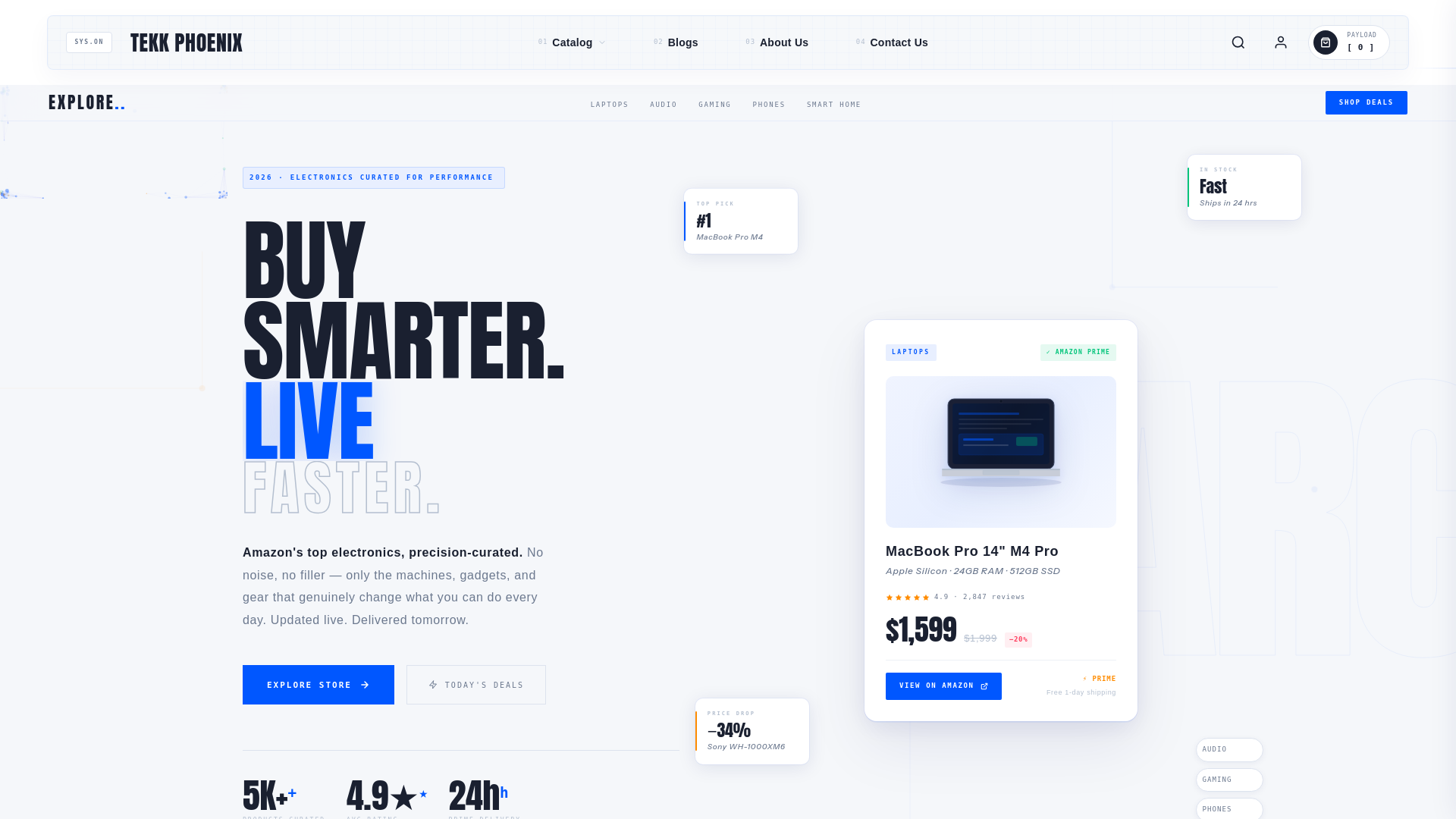 website screenshot of https://tekkphoenix.com