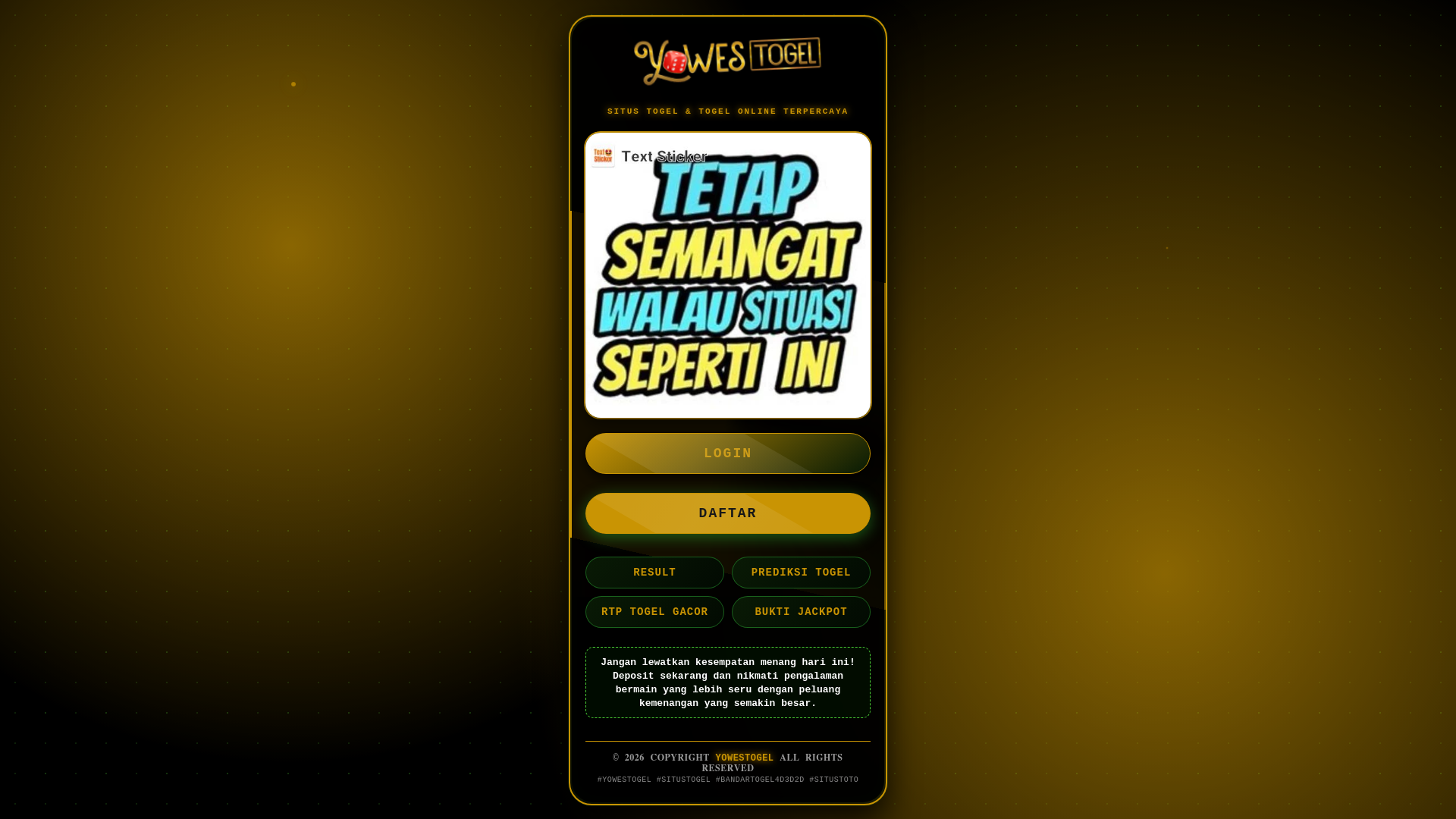 website screenshot of https://seo-xtm-semangat-bosku-yowestogel.pages.dev/