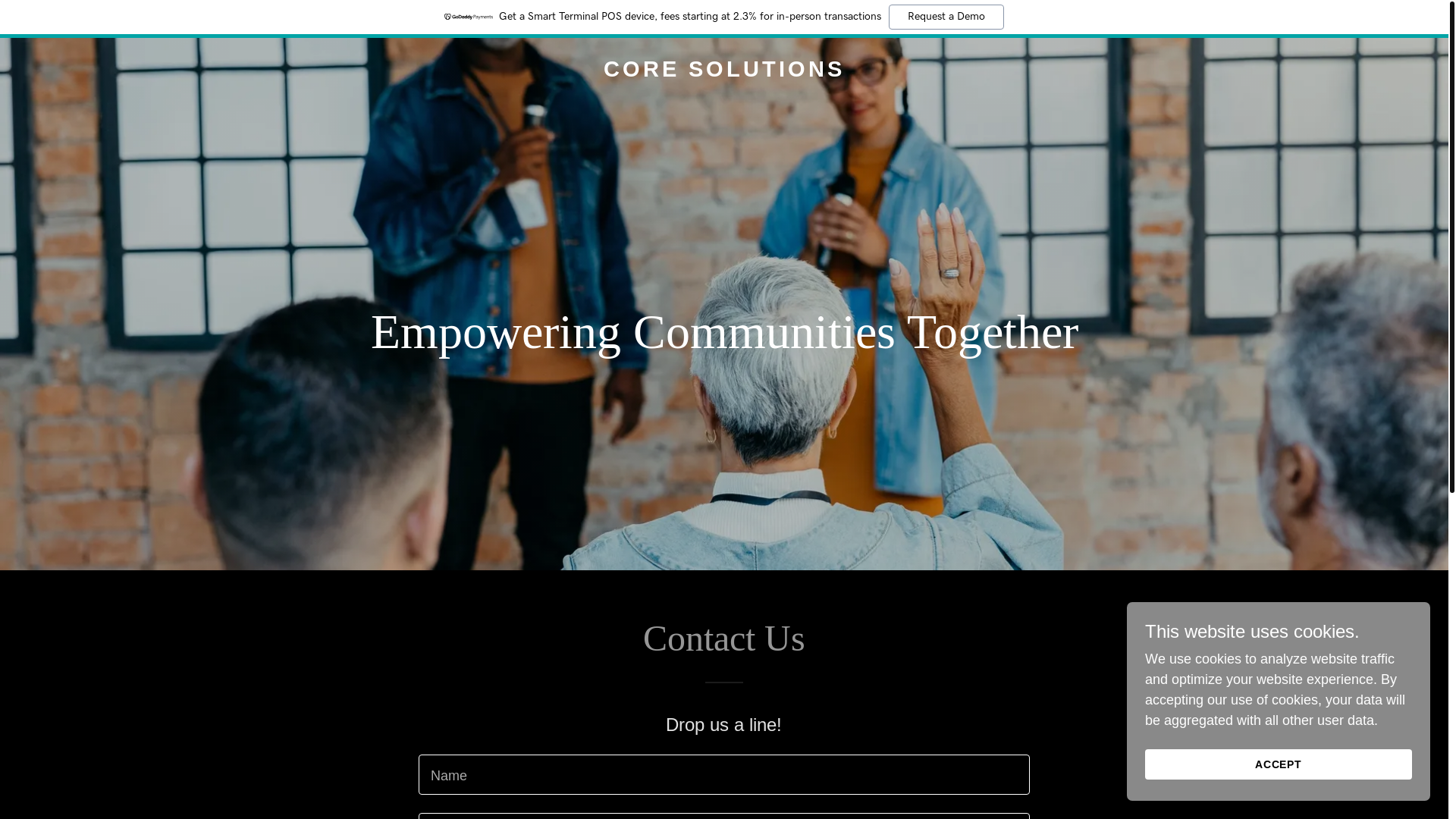 website screenshot of https://coresolutionstn.org/
