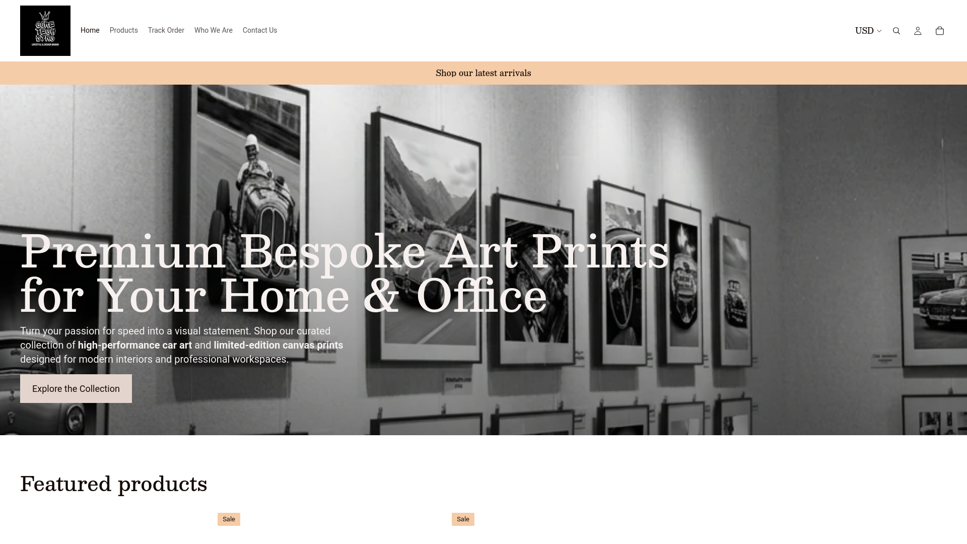 website screenshot of https://coretechsync.store/