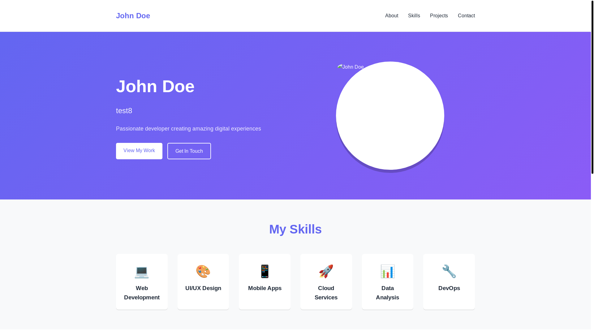 website screenshot of https://68b43527-test8.pages.dev/