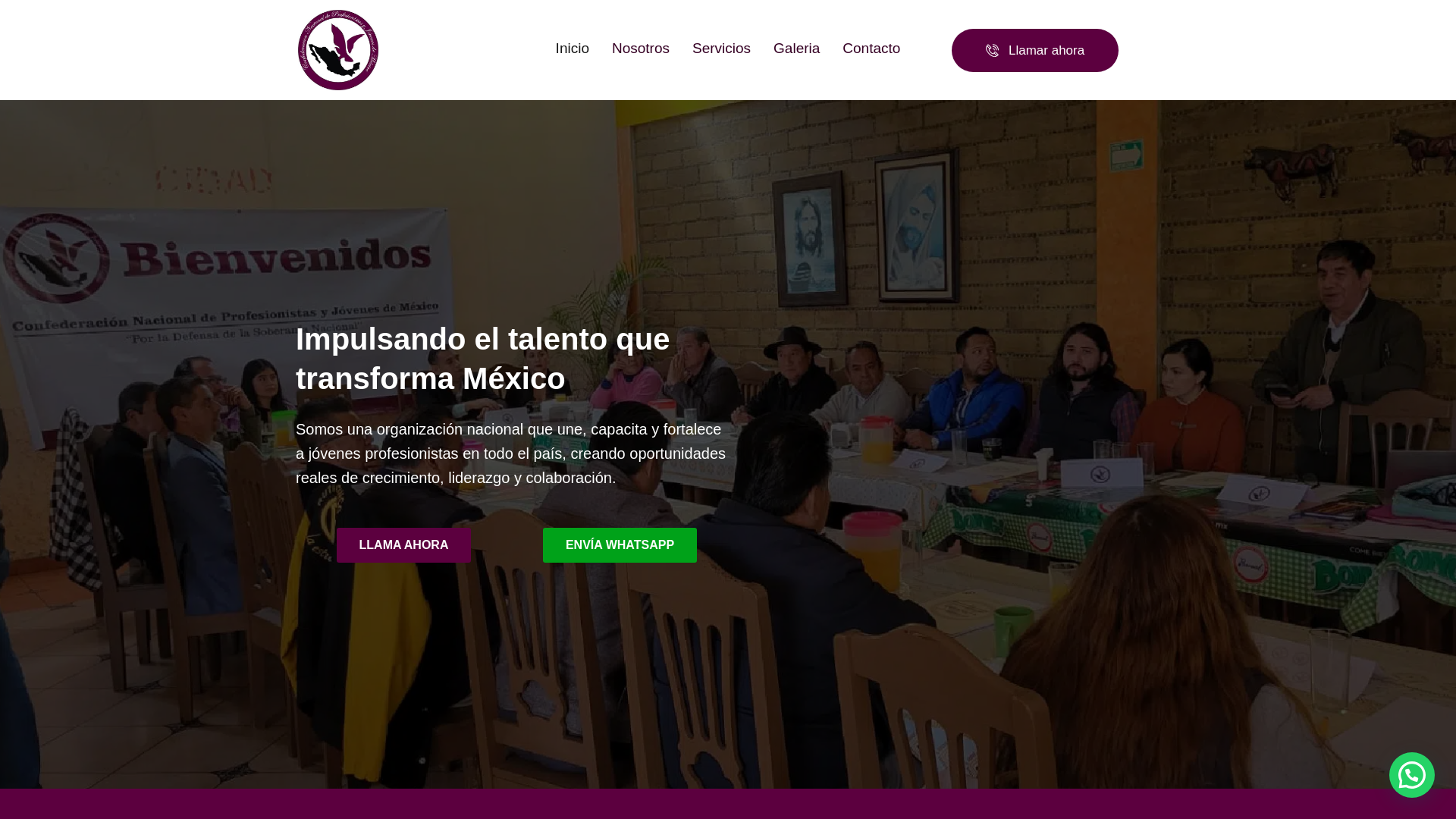 website screenshot of https://conaproyjom.com/