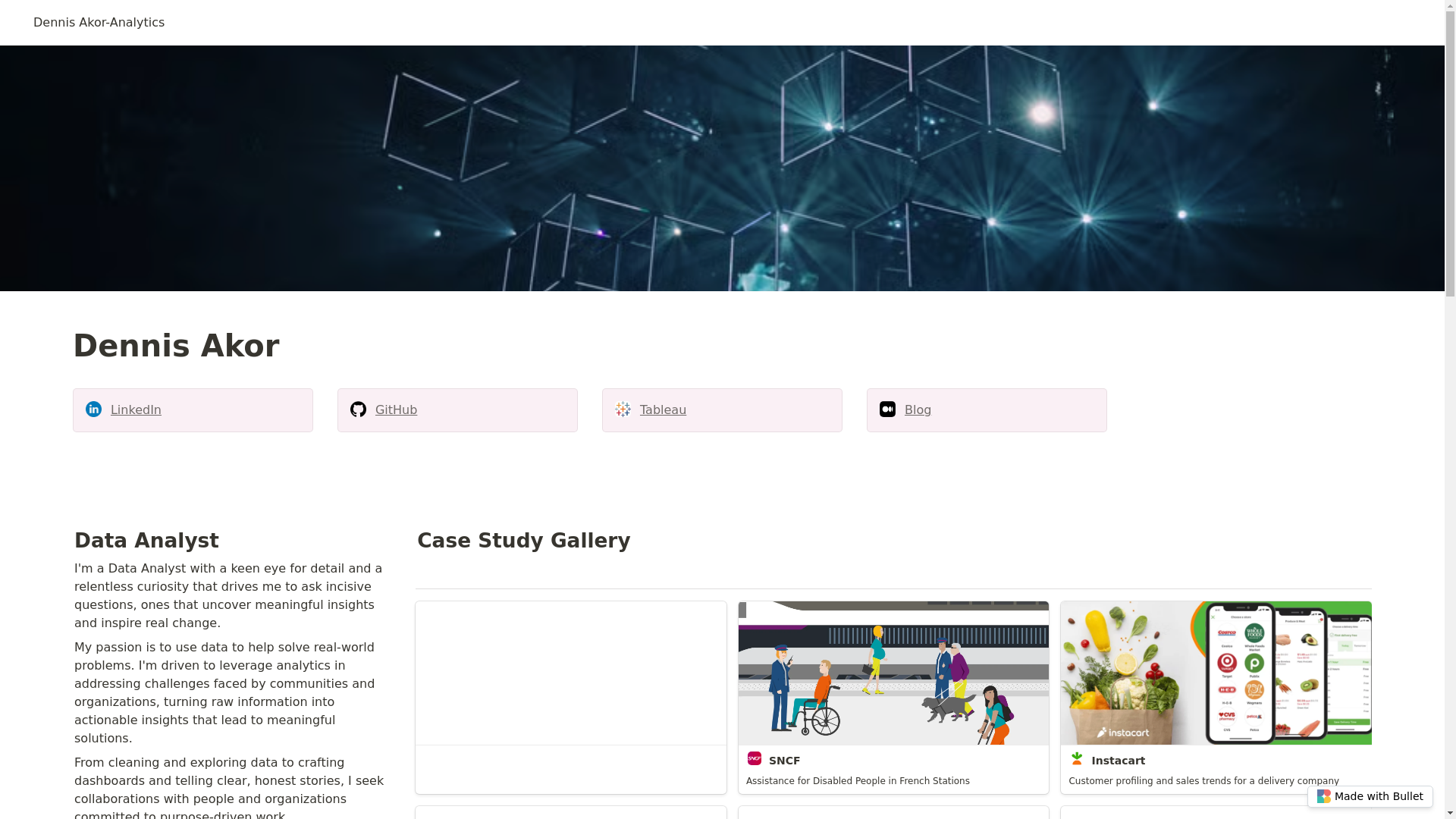 website screenshot of https://dennis-akor-analytics-bullet.pages.dev/
