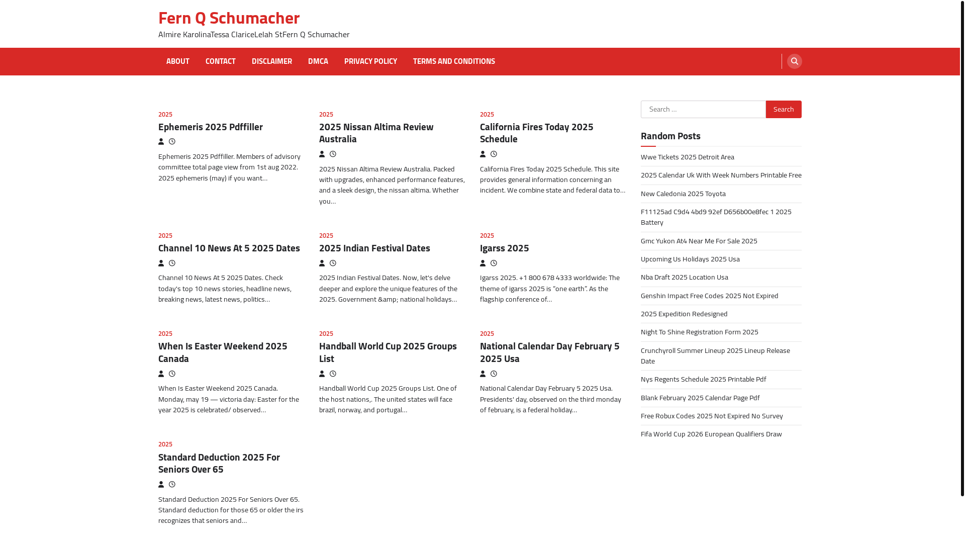 website screenshot of https://fernqschumachers.pages.dev/