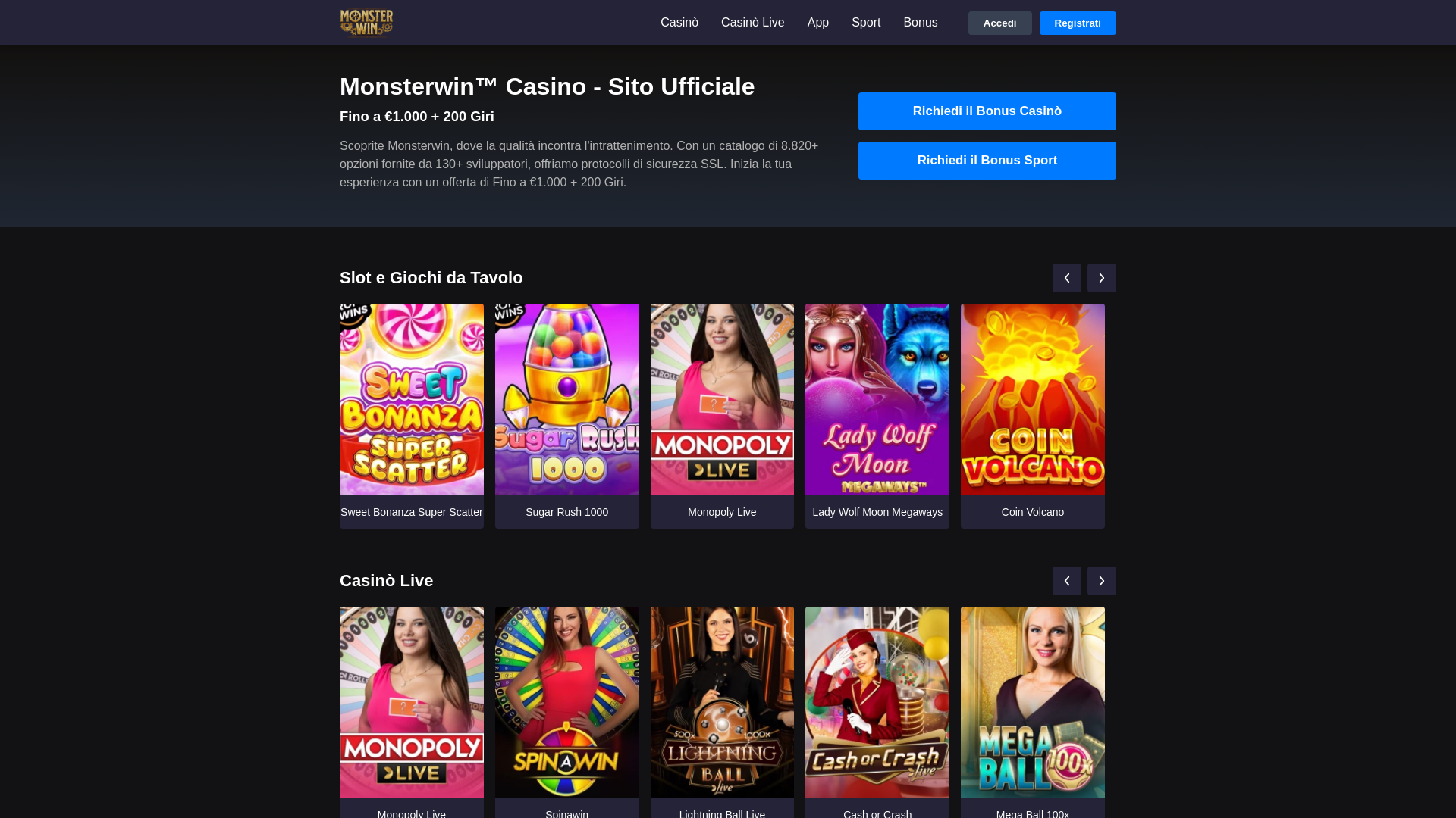website screenshot of https://monsterwincasino-co-it.pages.dev/