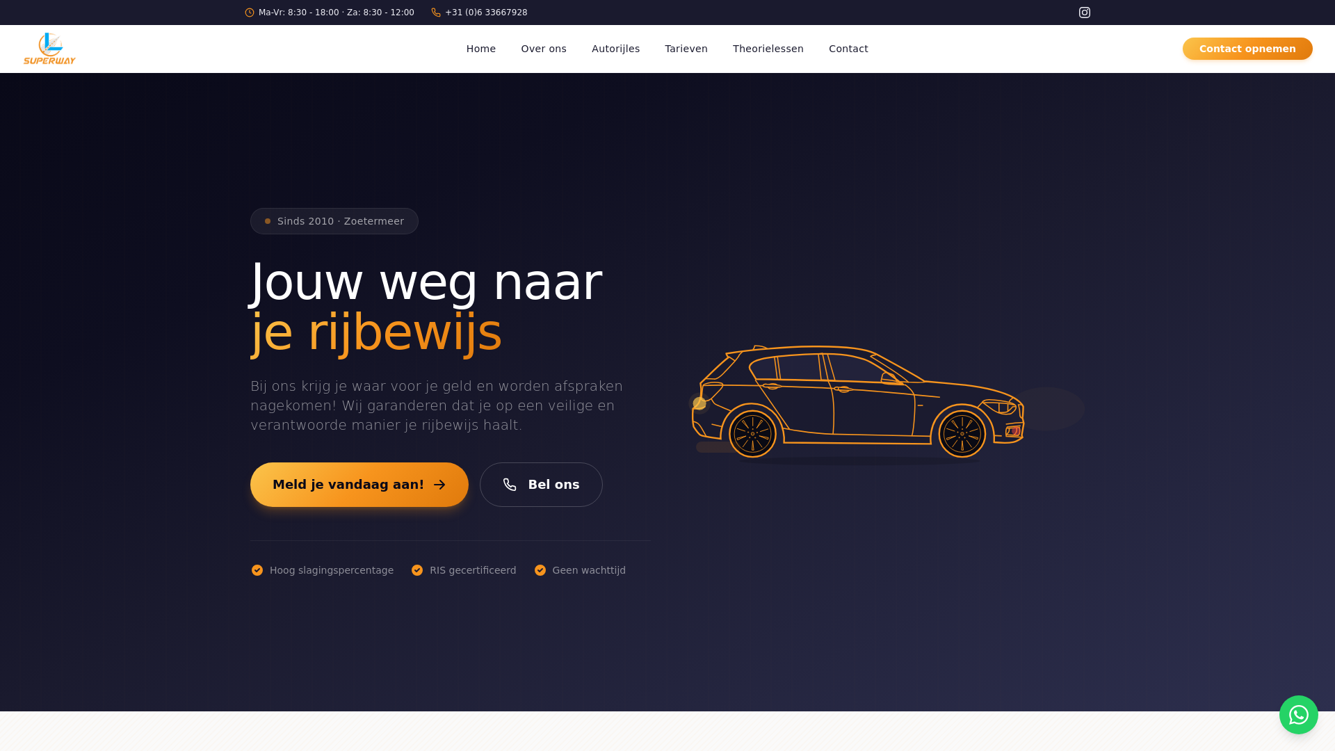 website screenshot of https://superway-nl.pages.dev/