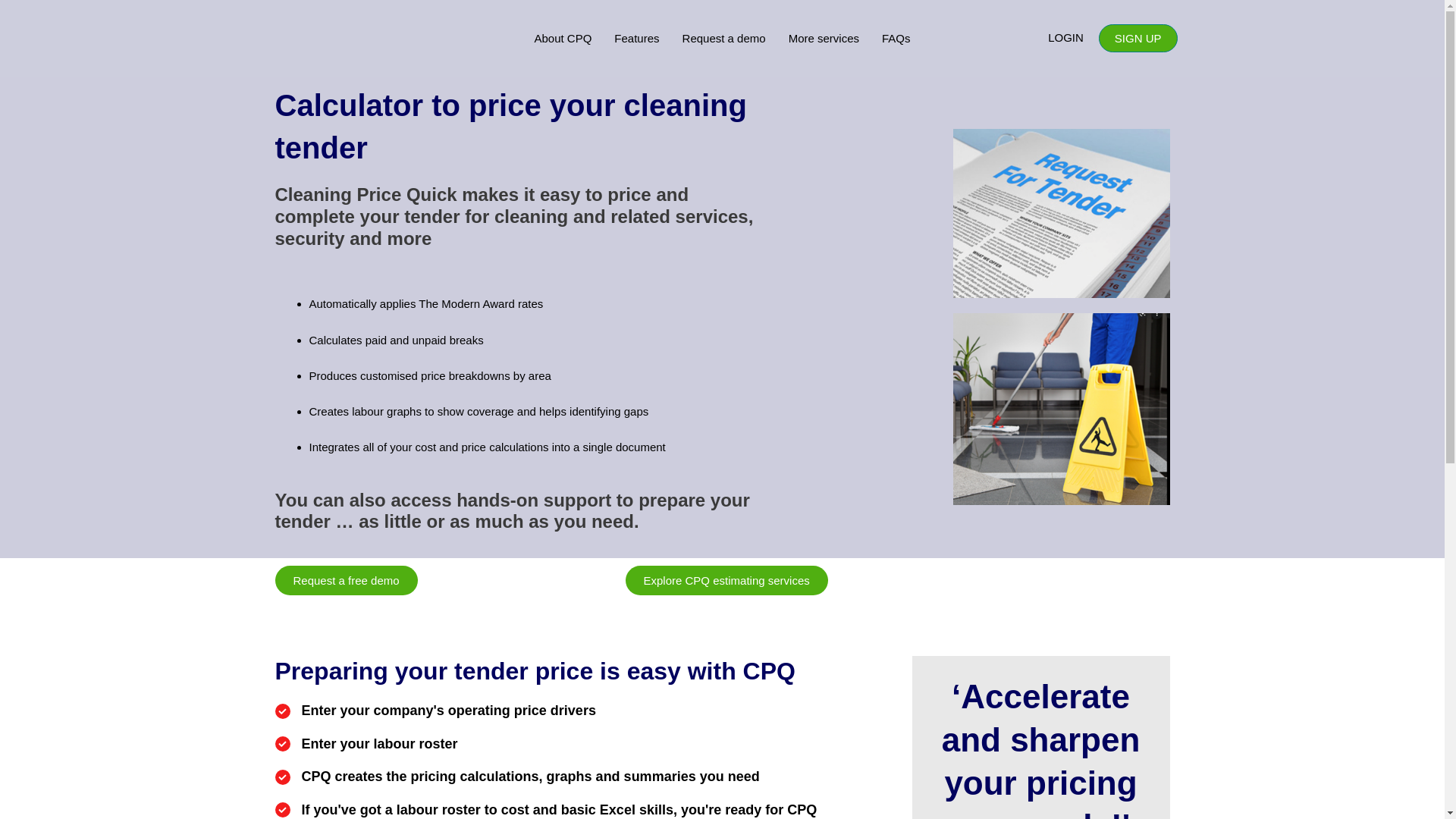 website screenshot of https://cleaningpq.online/