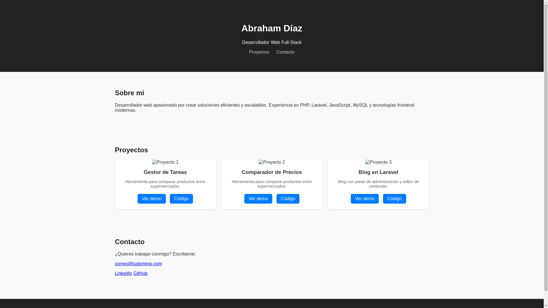 website screenshot of https://abrahamdiaz.es/