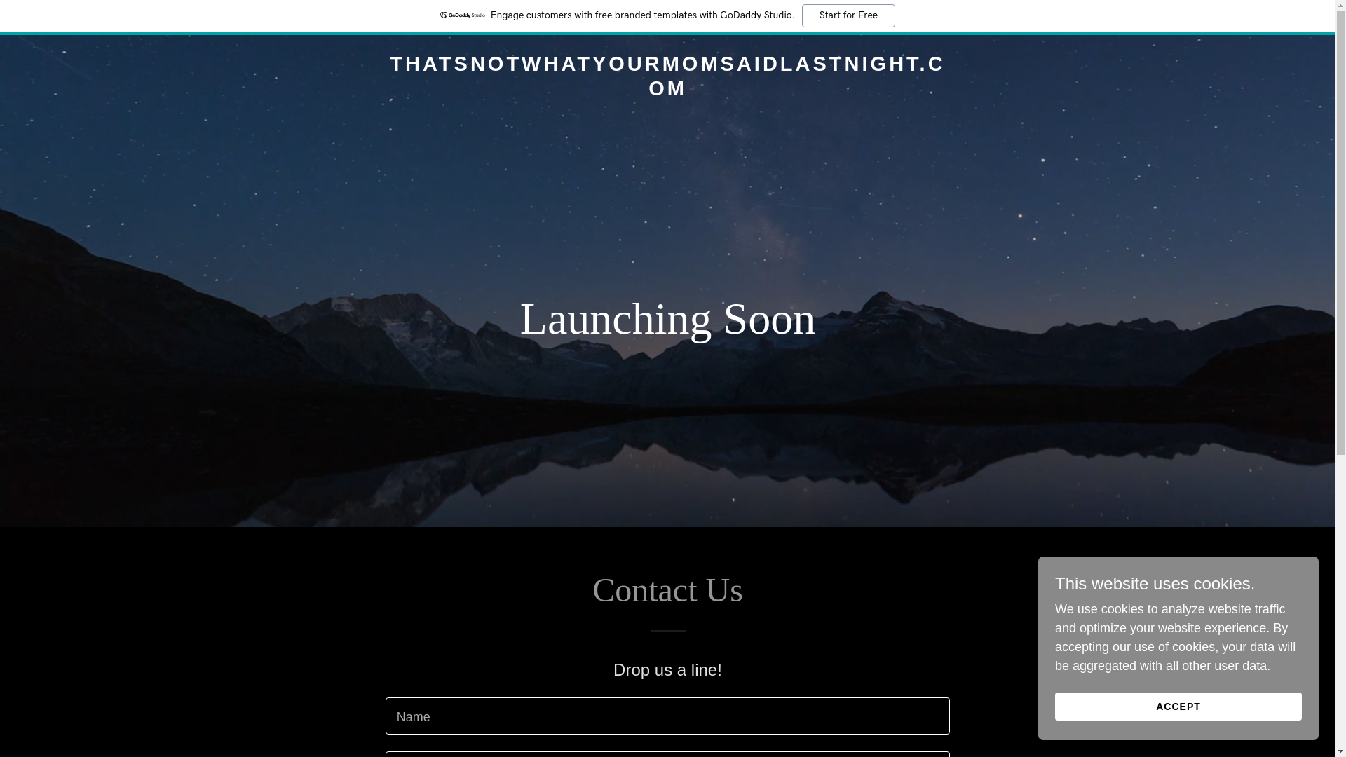 website screenshot of https://thatsnotwhatyourmomsaidlastnight.com/