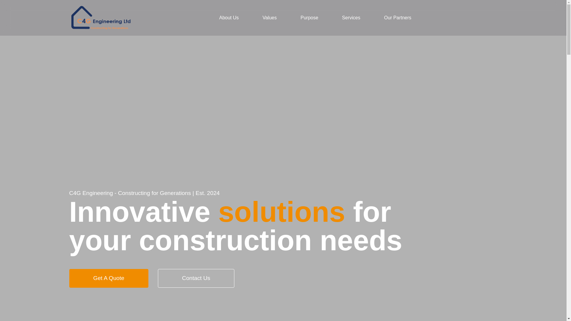 website screenshot of https://c4gengineering.com/