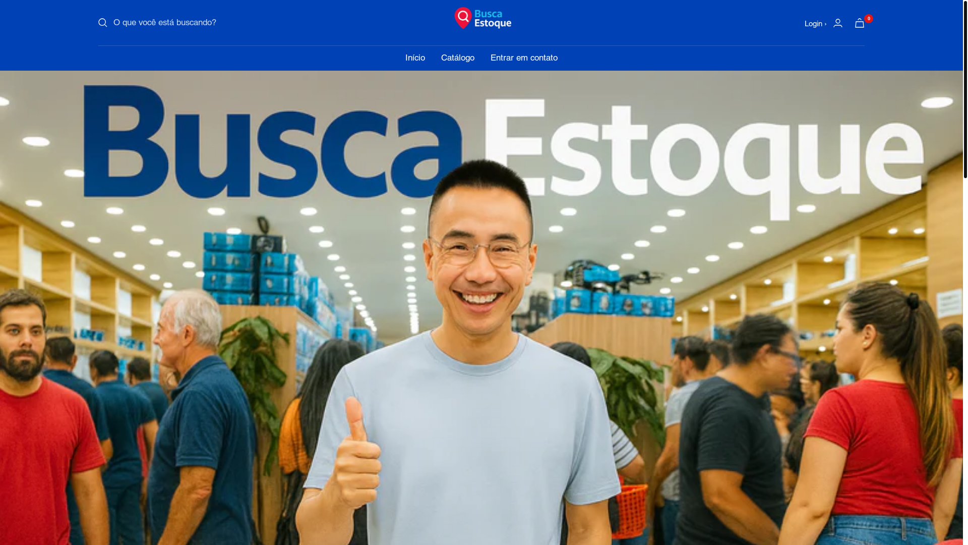 website screenshot of https://buscaestoque.store/