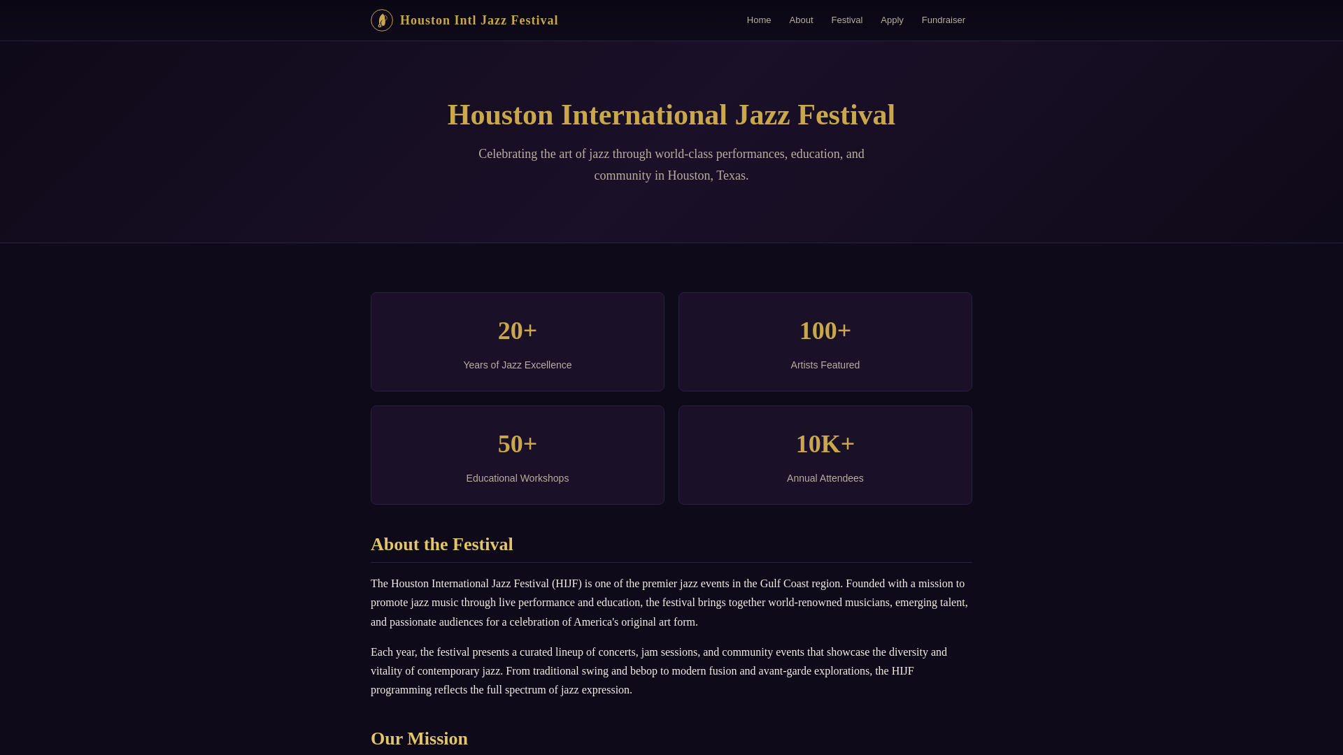 website screenshot of https://houstoninternationaljazzfestival-com.pages.dev/