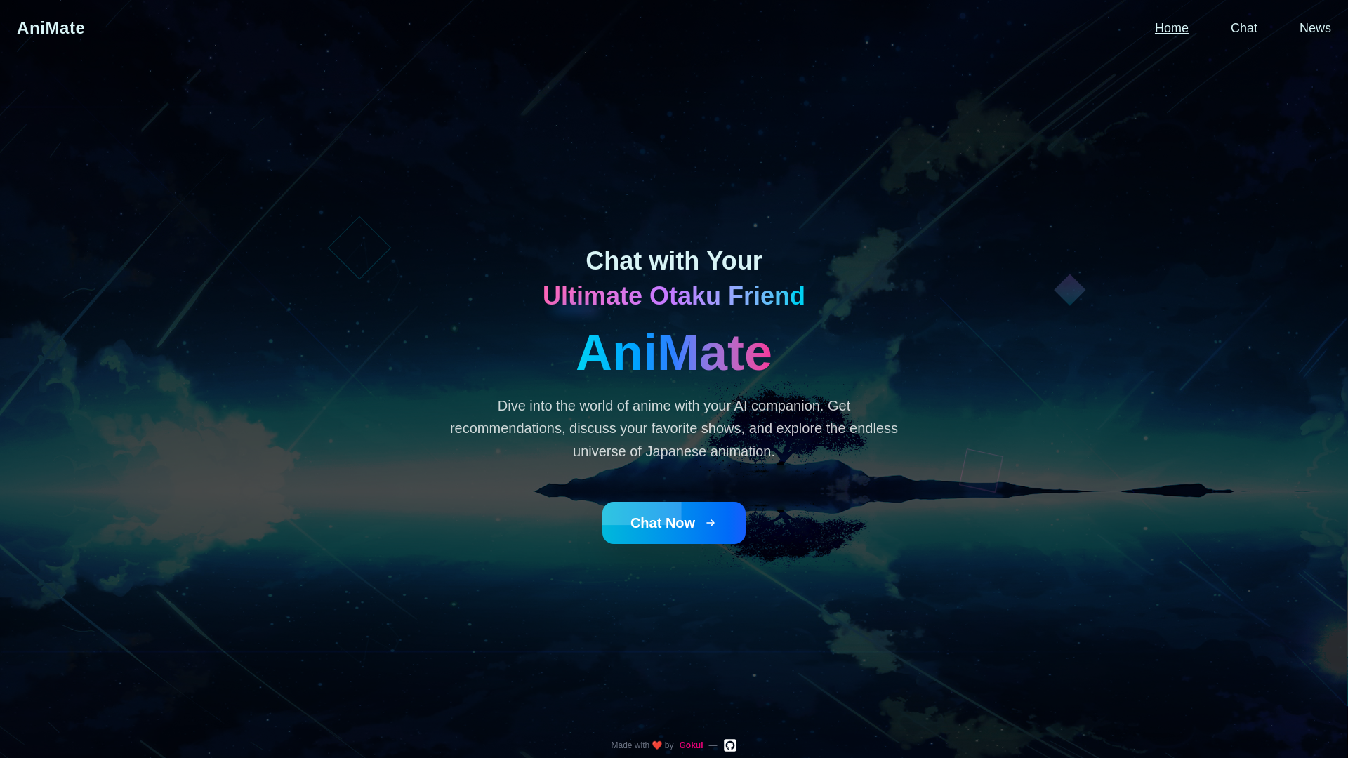website screenshot of https://animate-ai-anime-friend.pages.dev/