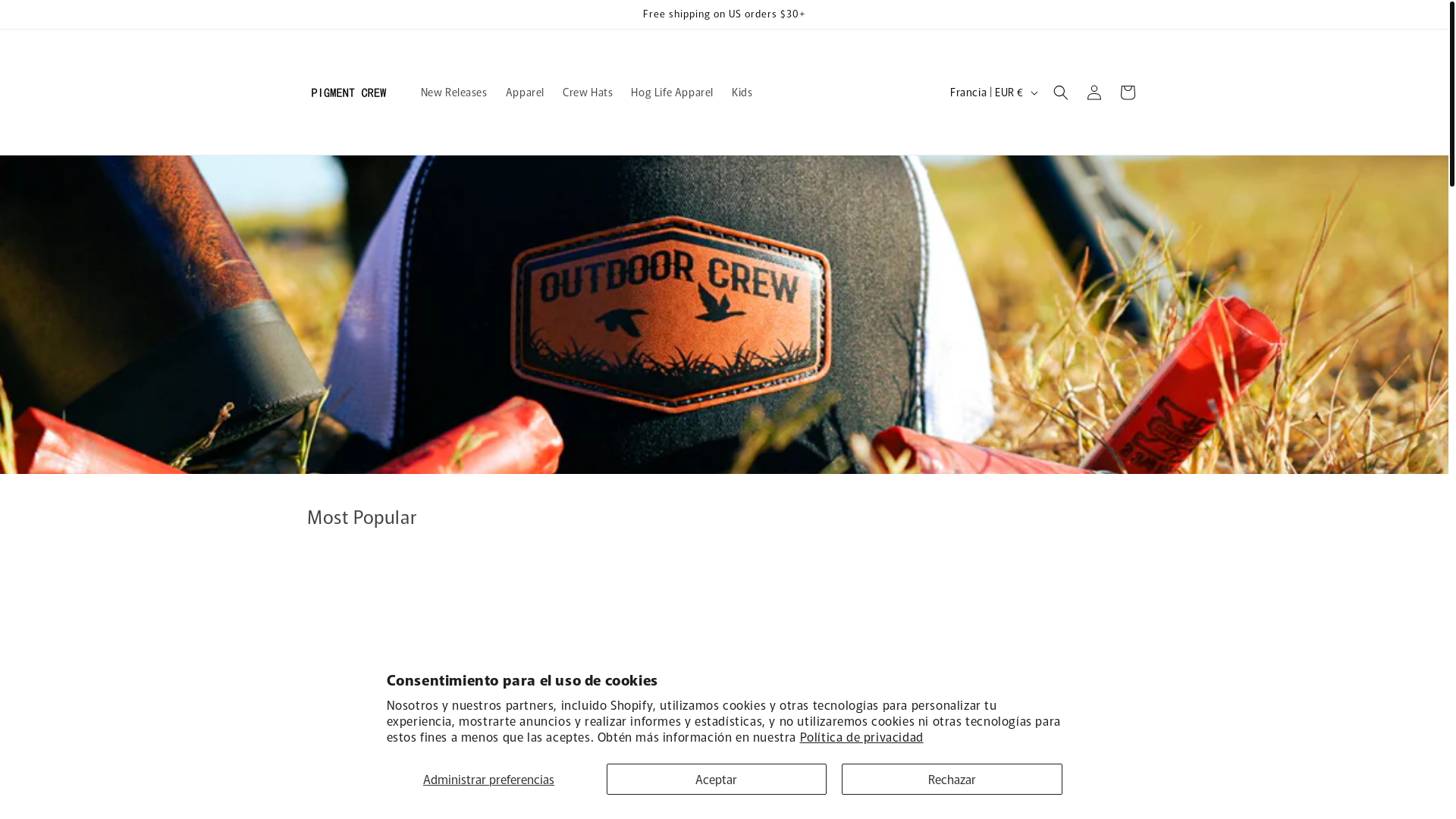 website screenshot of https://pigmentcrew.com/