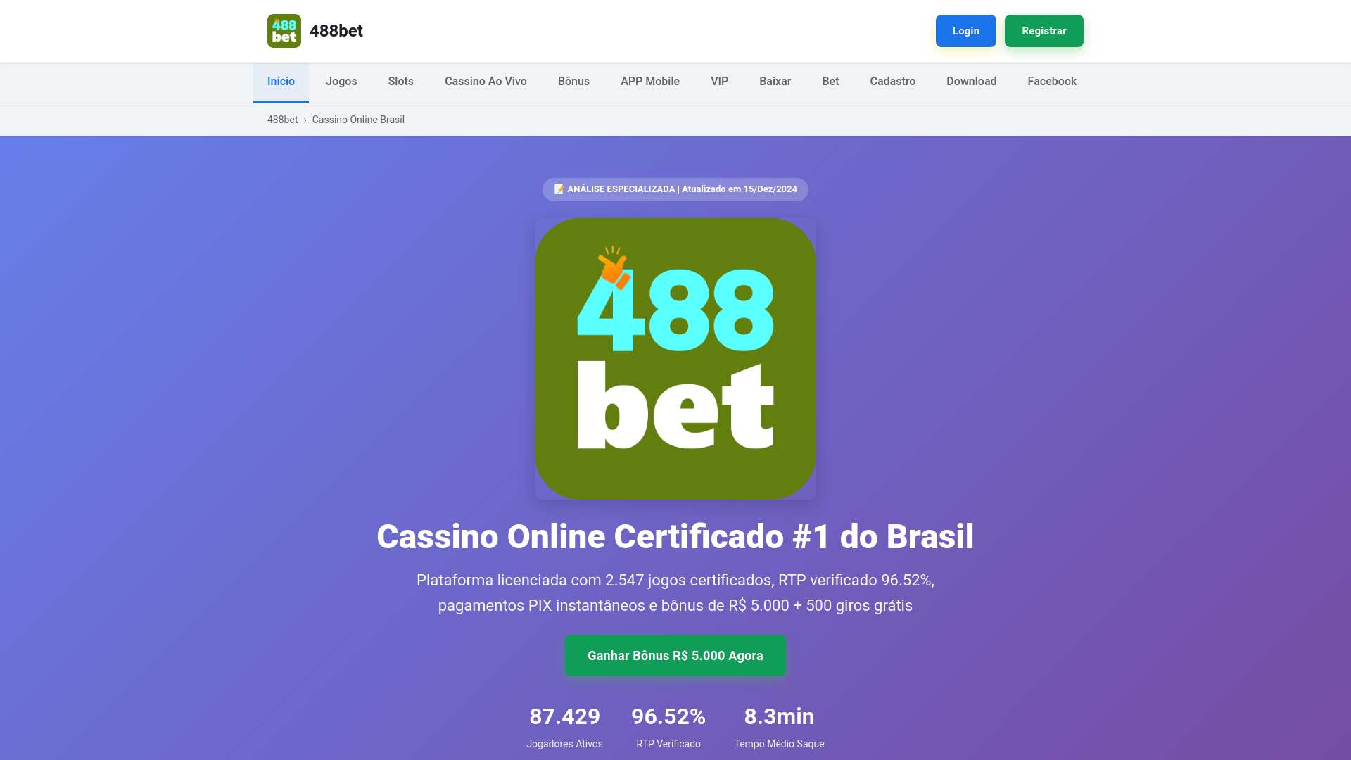 website screenshot of https://488betow.com/